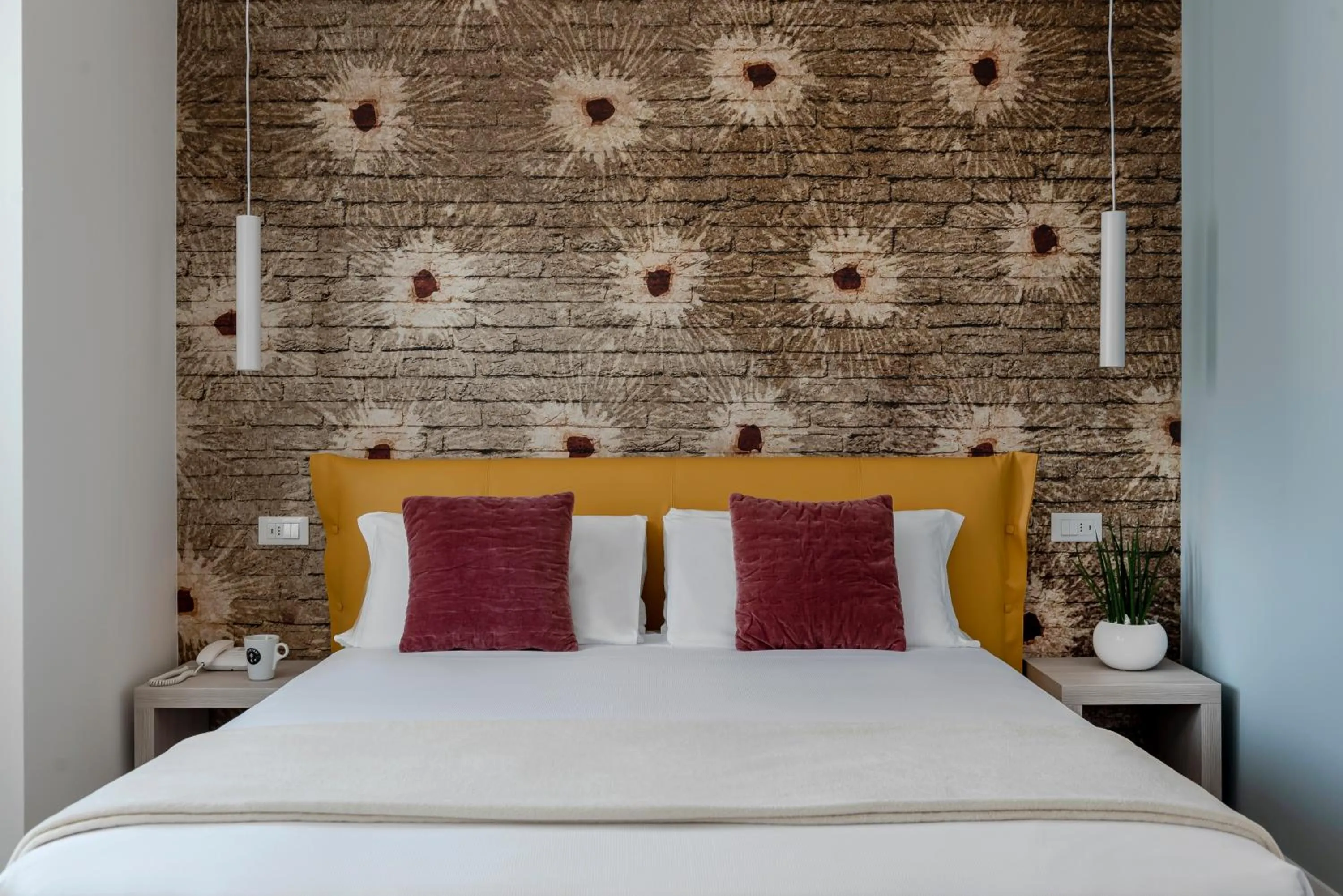 Bedroom, Bed in Hotel Delle Rose