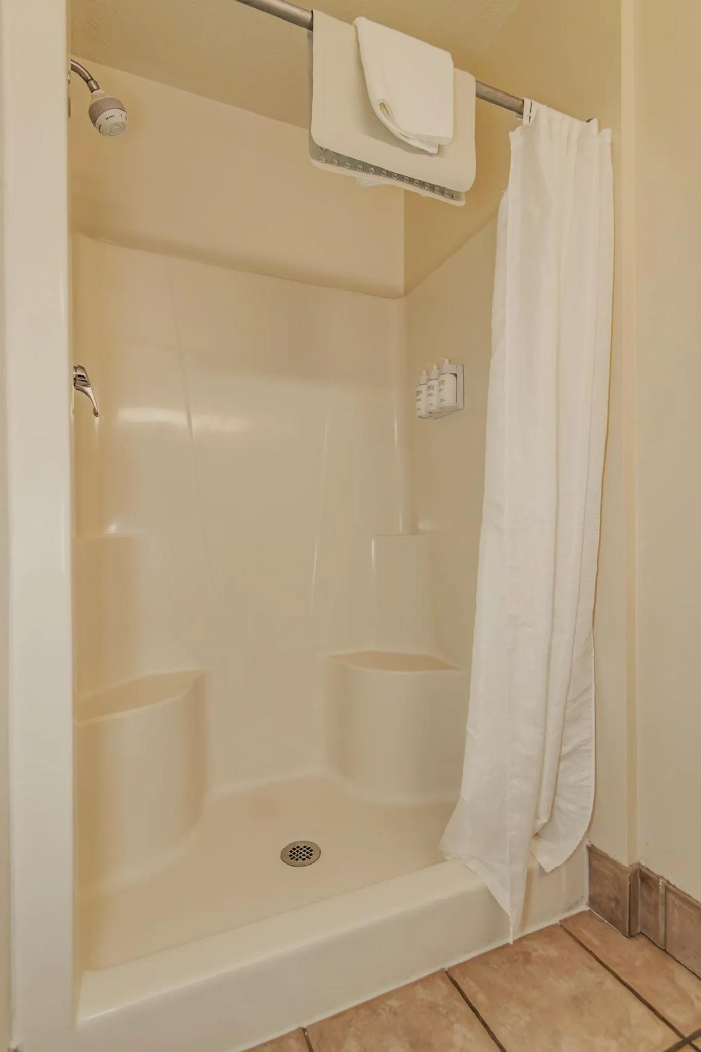 Shower in Americas Best Value Inn Ashtabula/Austinburg