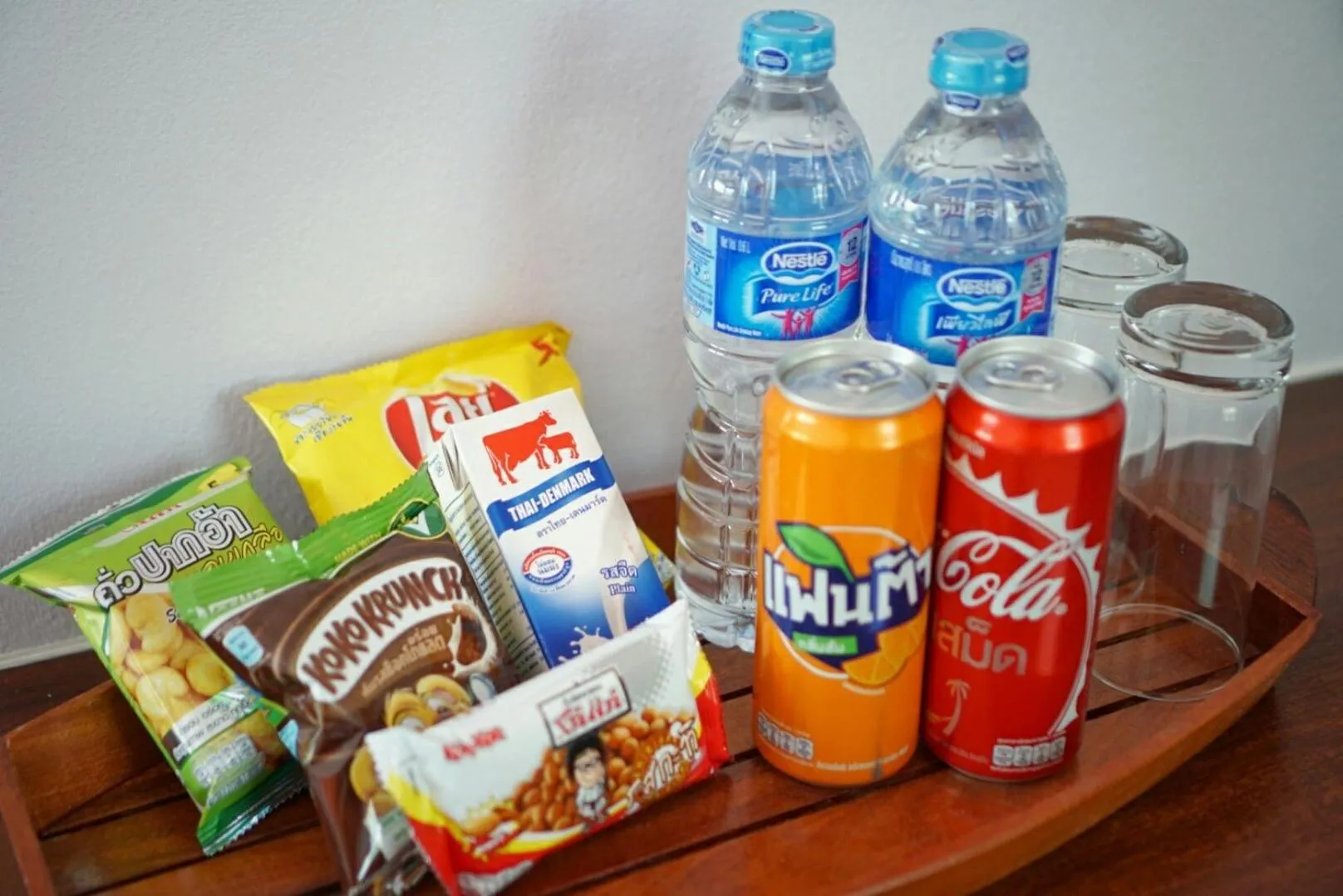 Food and drinks in The Lodge at Koh Kood
