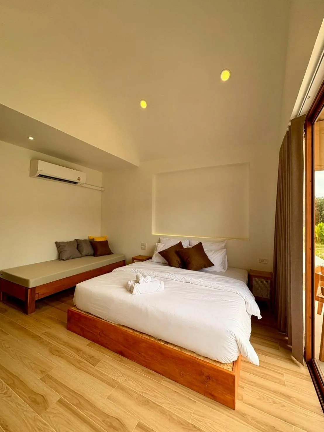 Bed in The Lodge at Koh Kood