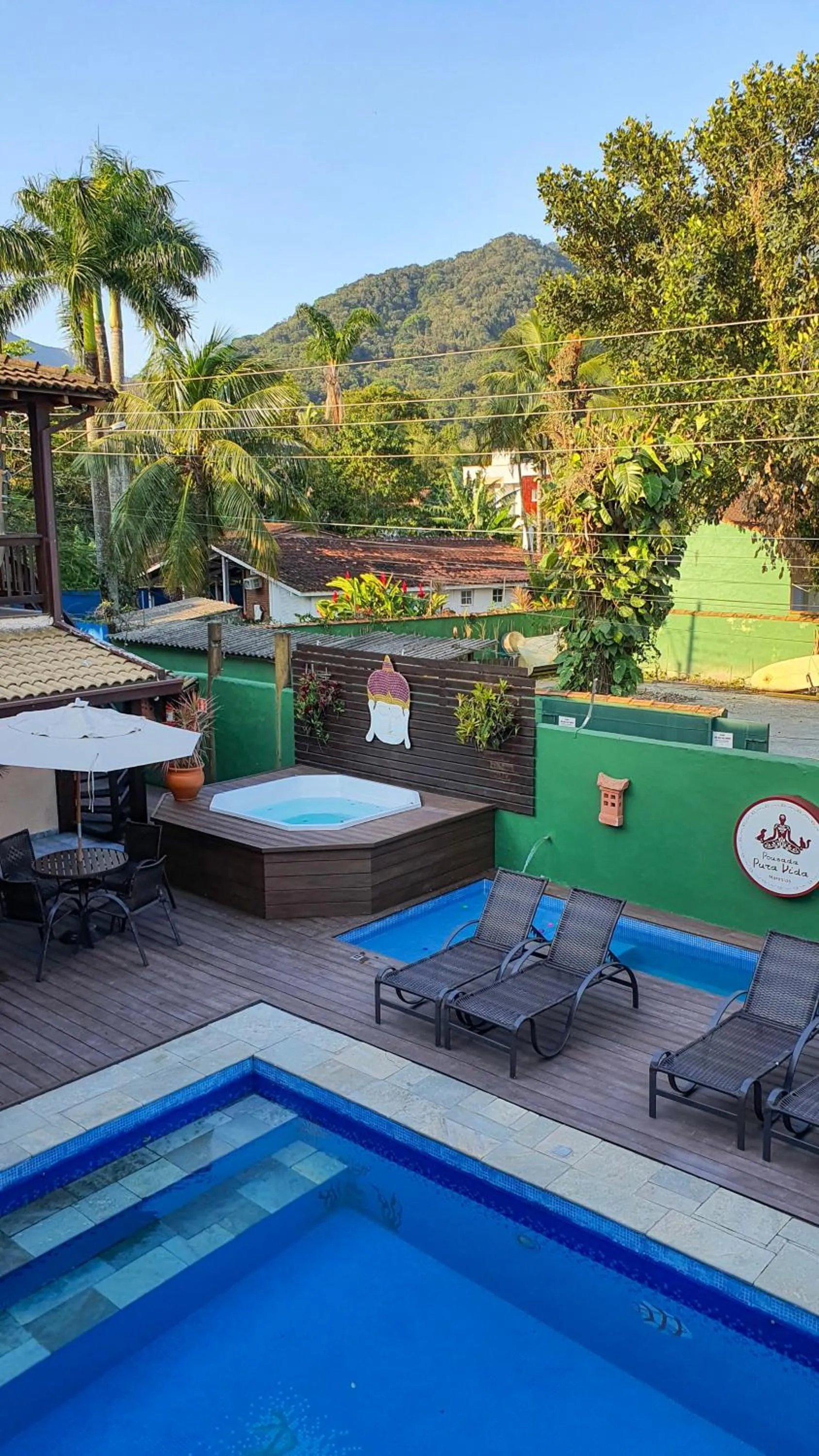 Pool view in Pousada Pura Vida Maresias