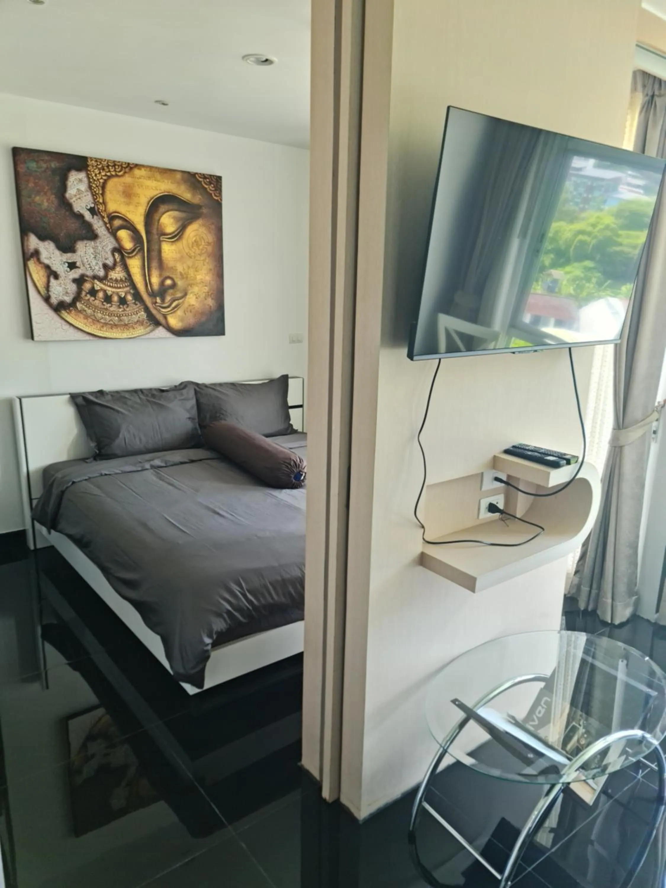 Bedroom, Bed in Art Patong Residence
