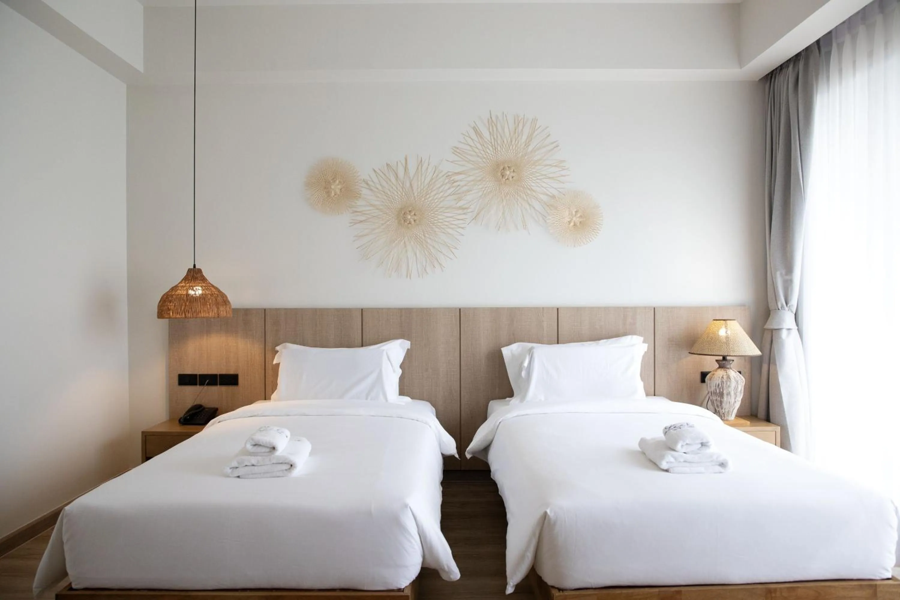 Bed in The Leela Resort & Spa Pattaya