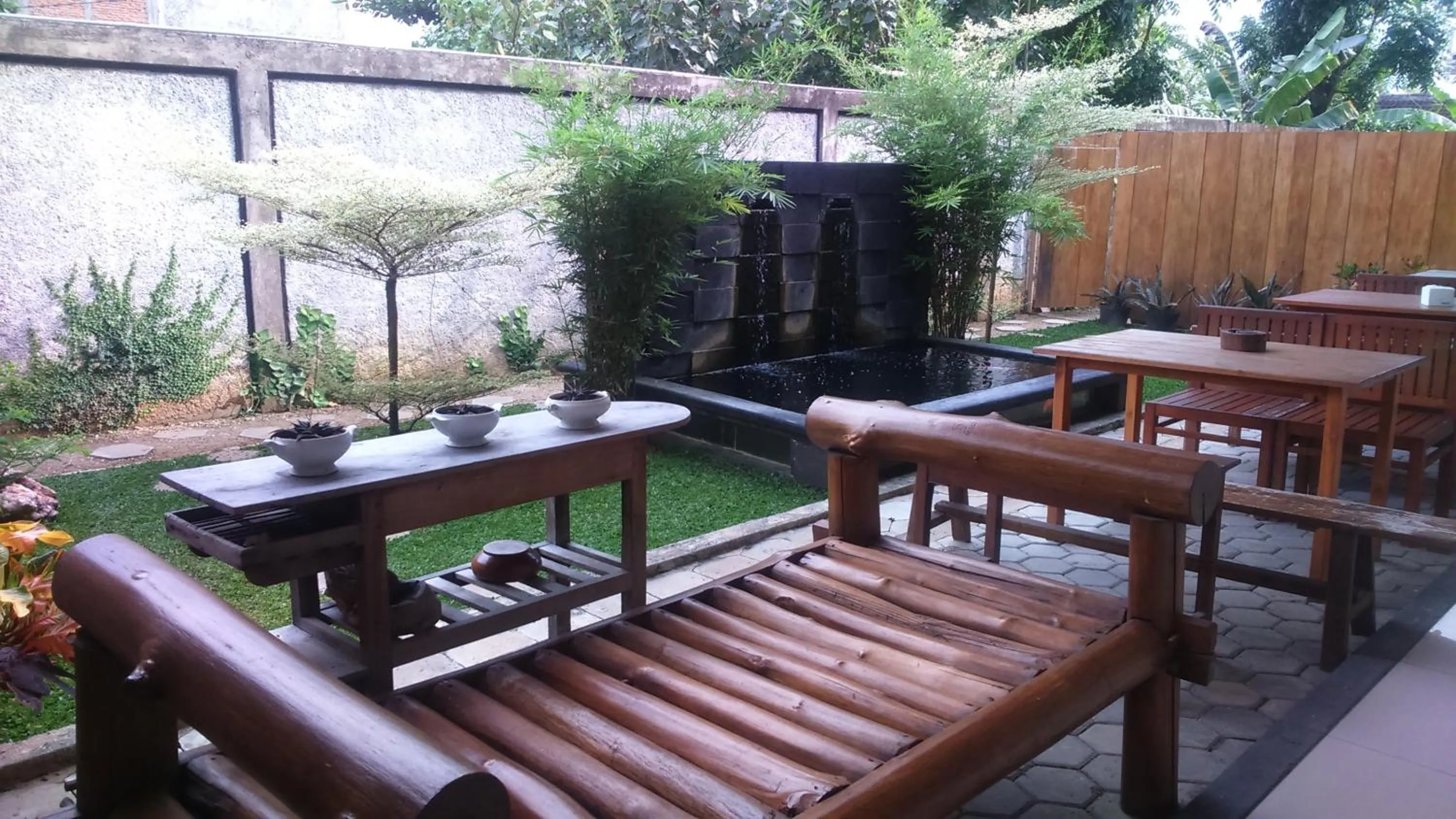 Garden view in Grand Cepu Hotel