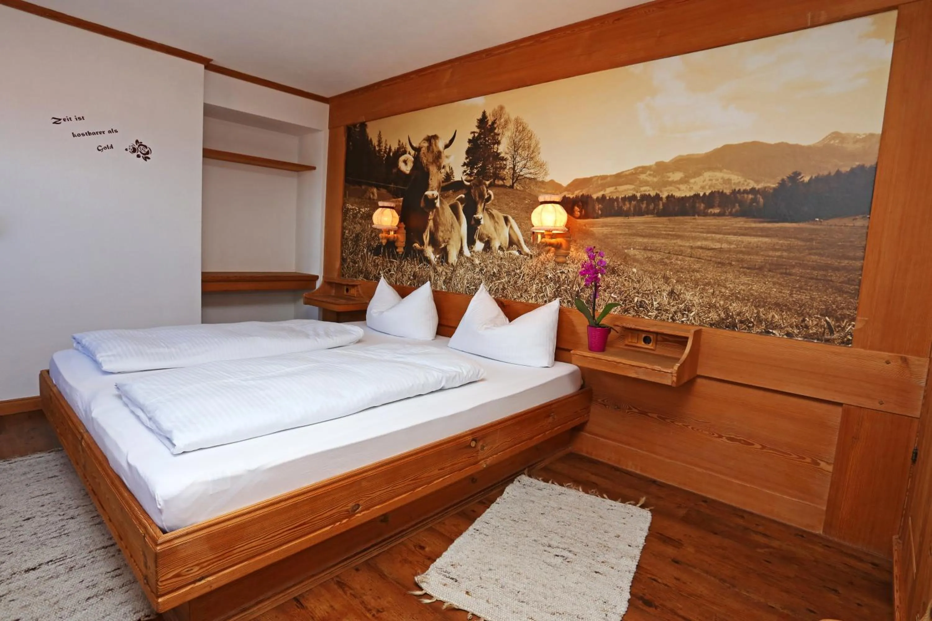 Bed in lustiger Hirsch