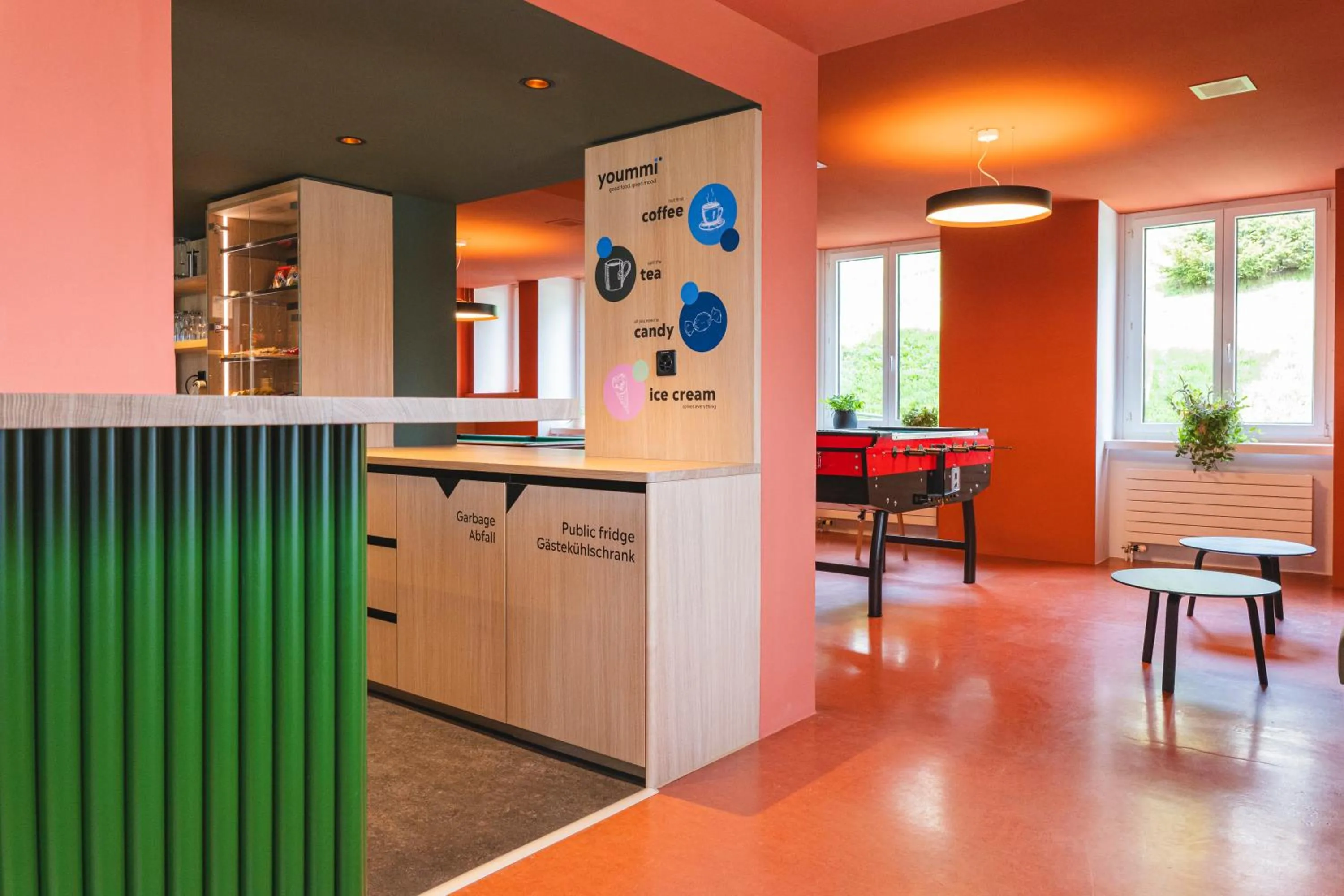 Game Room in Davos Youth Hostel