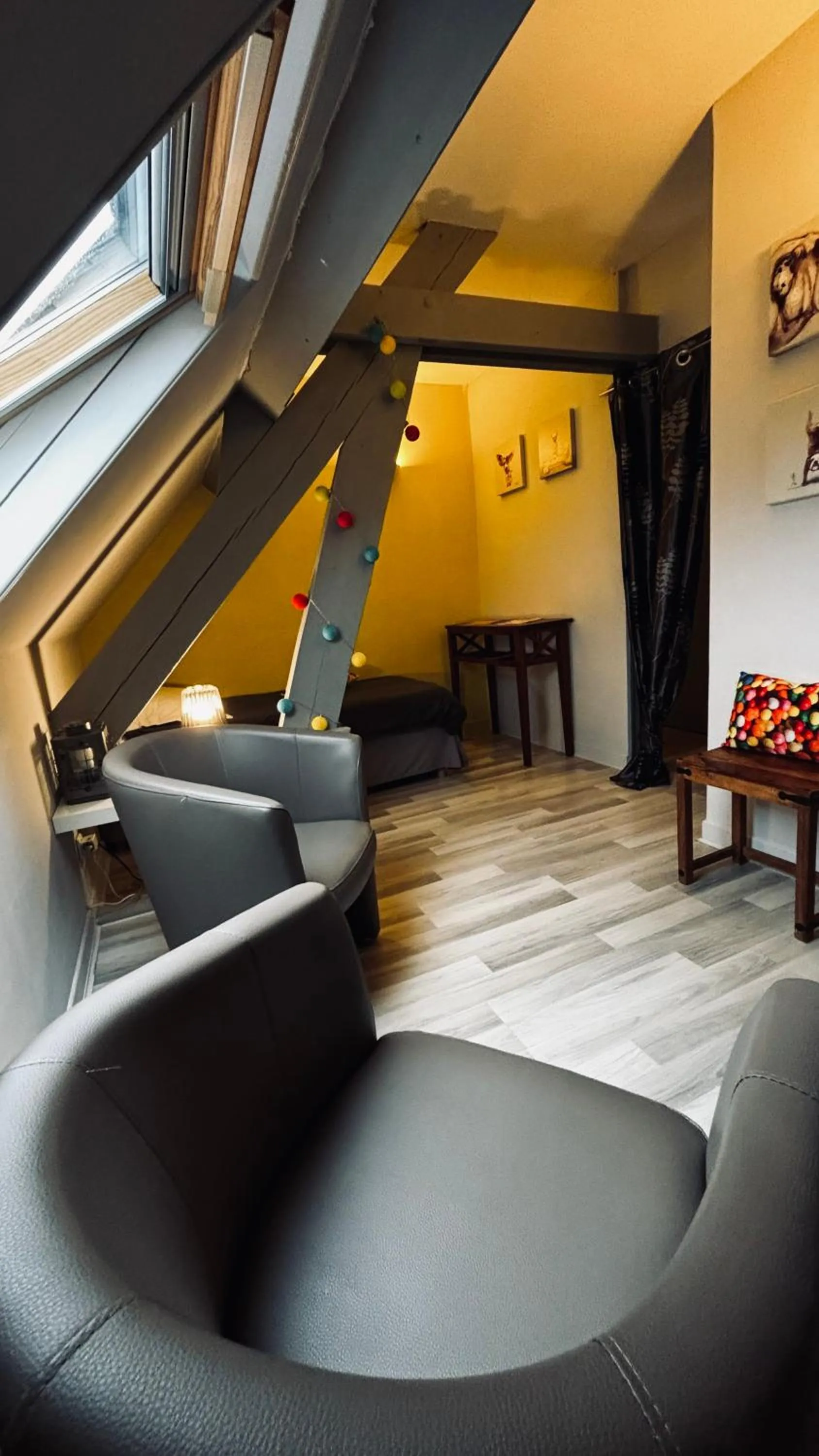 Seating area, Bed in Greenfield Chambres d'Hôtes