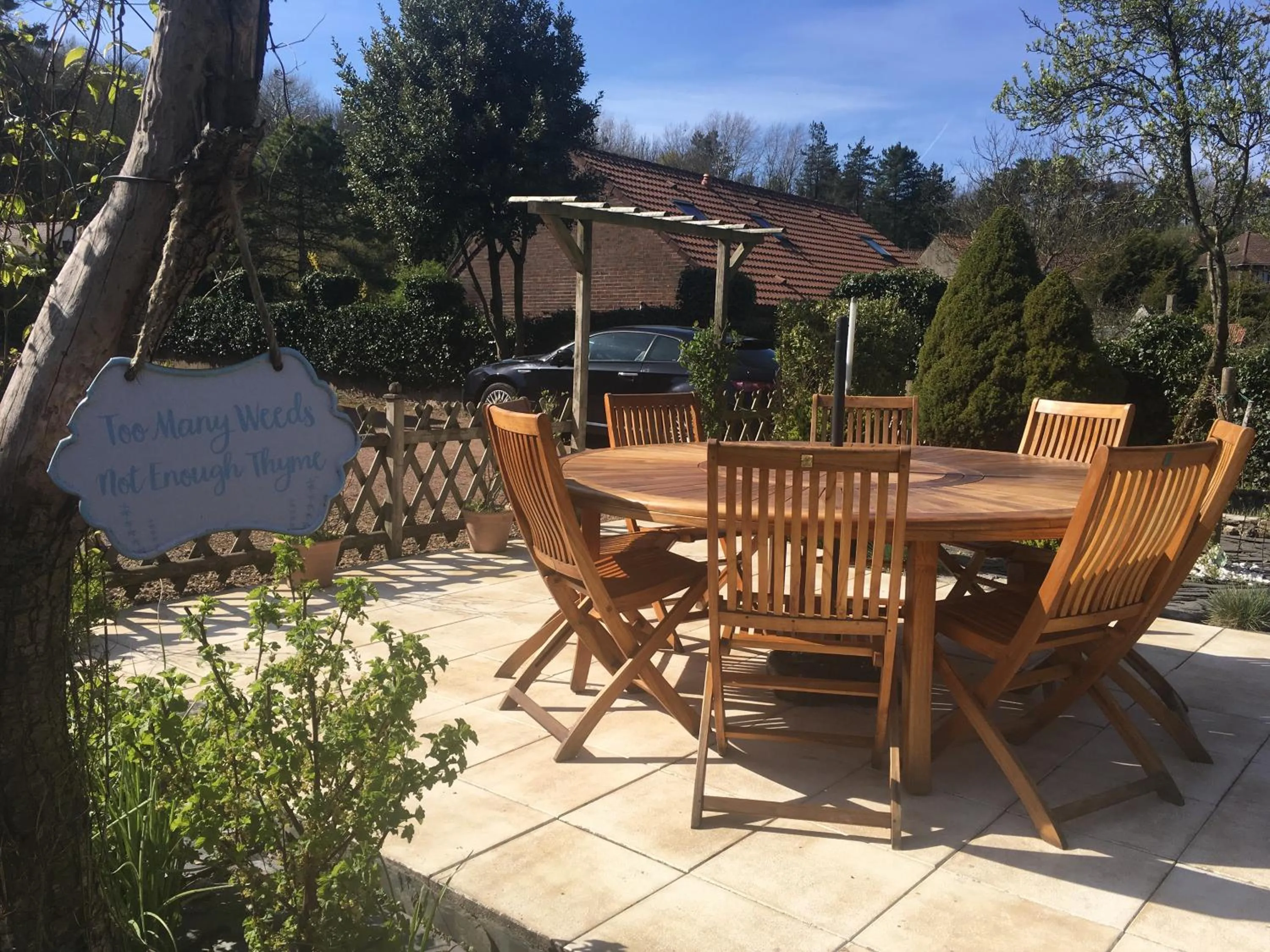 Patio in Greenfield Chambres d'Hôtes