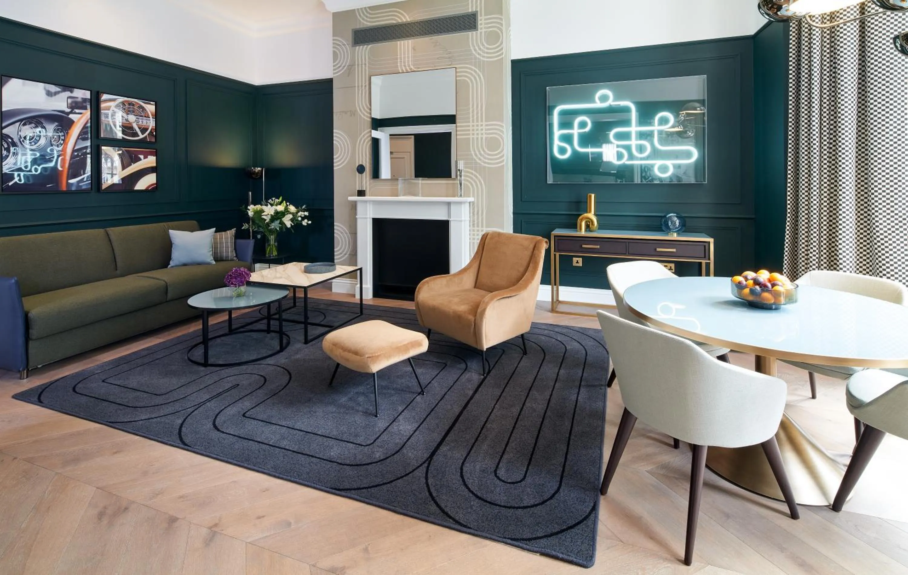 Living room in Lexham Gardens by Cheval Maison