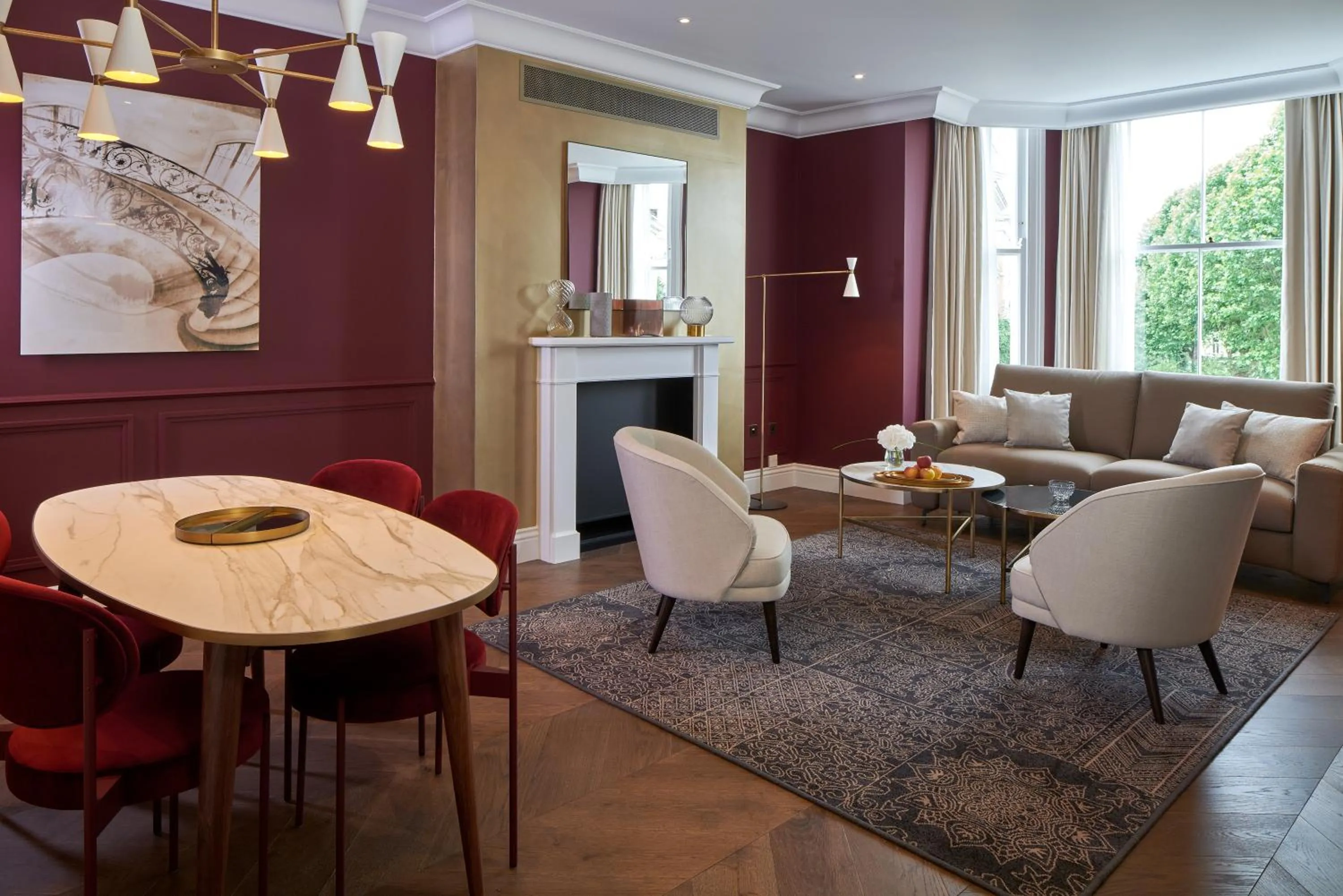 Living room in Lexham Gardens by Cheval Maison