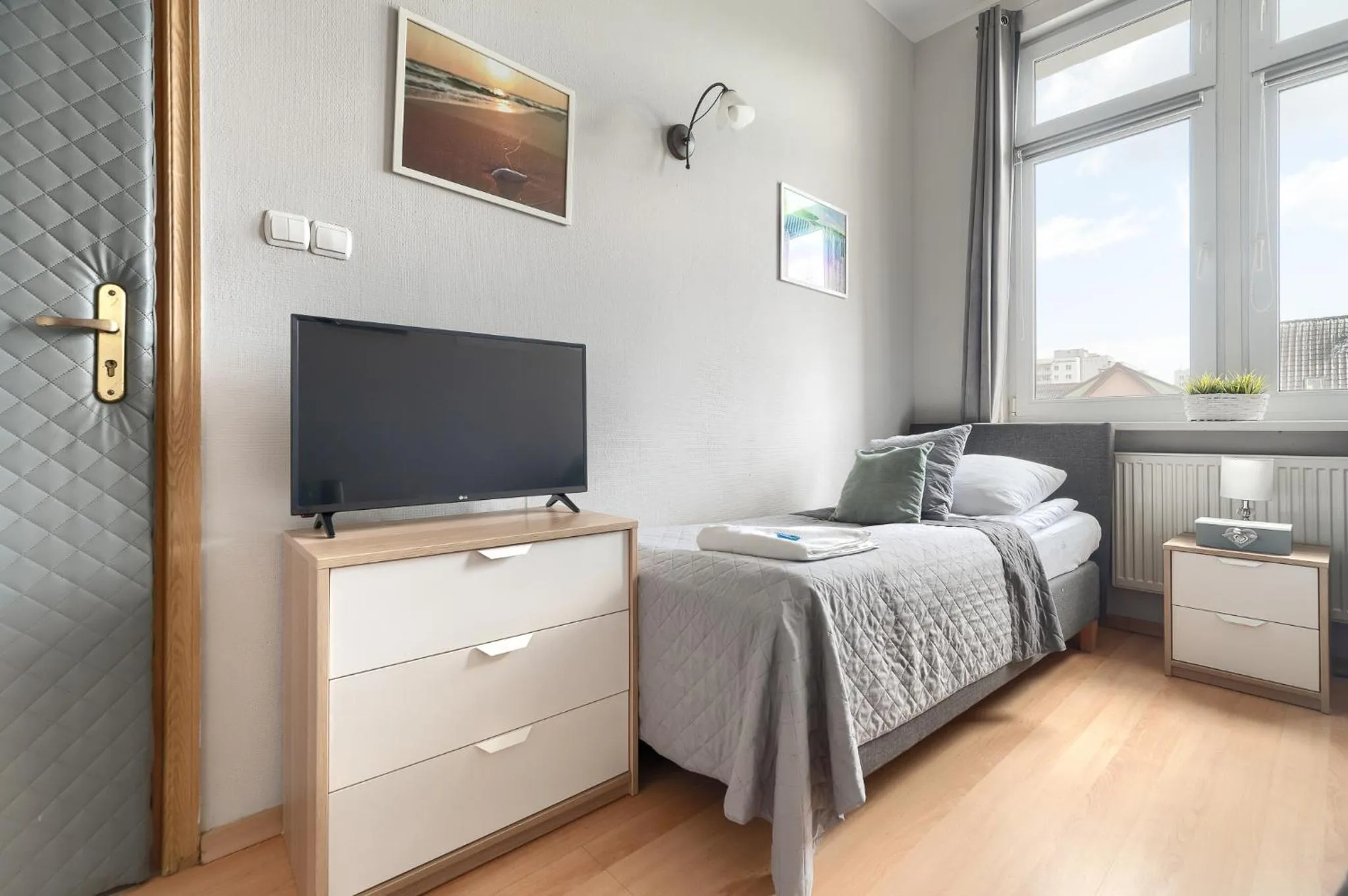 TV and multimedia, Bed in Stawa Villa & Apart