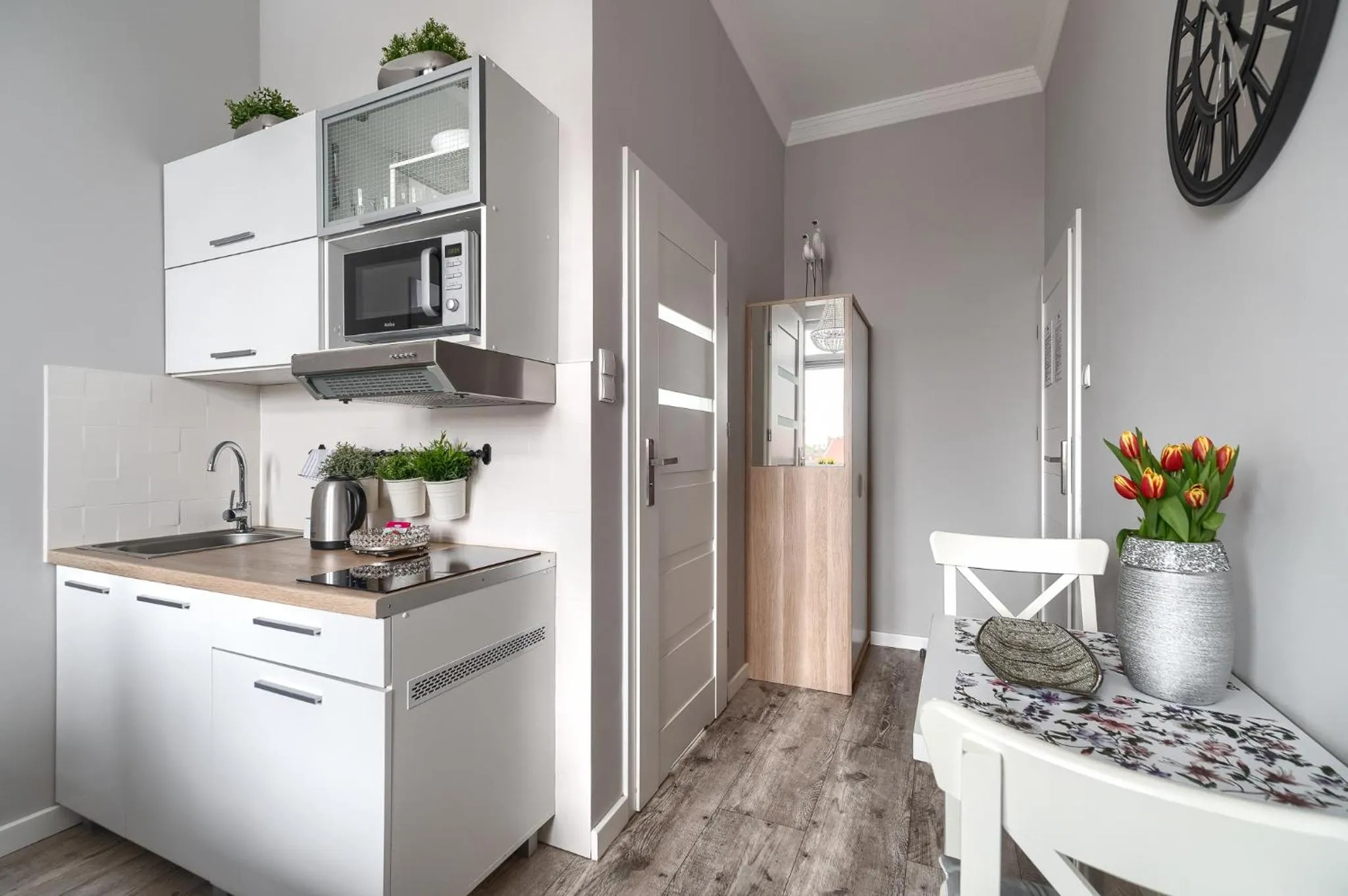 Kitchen or kitchenette in Stawa Villa & Apart