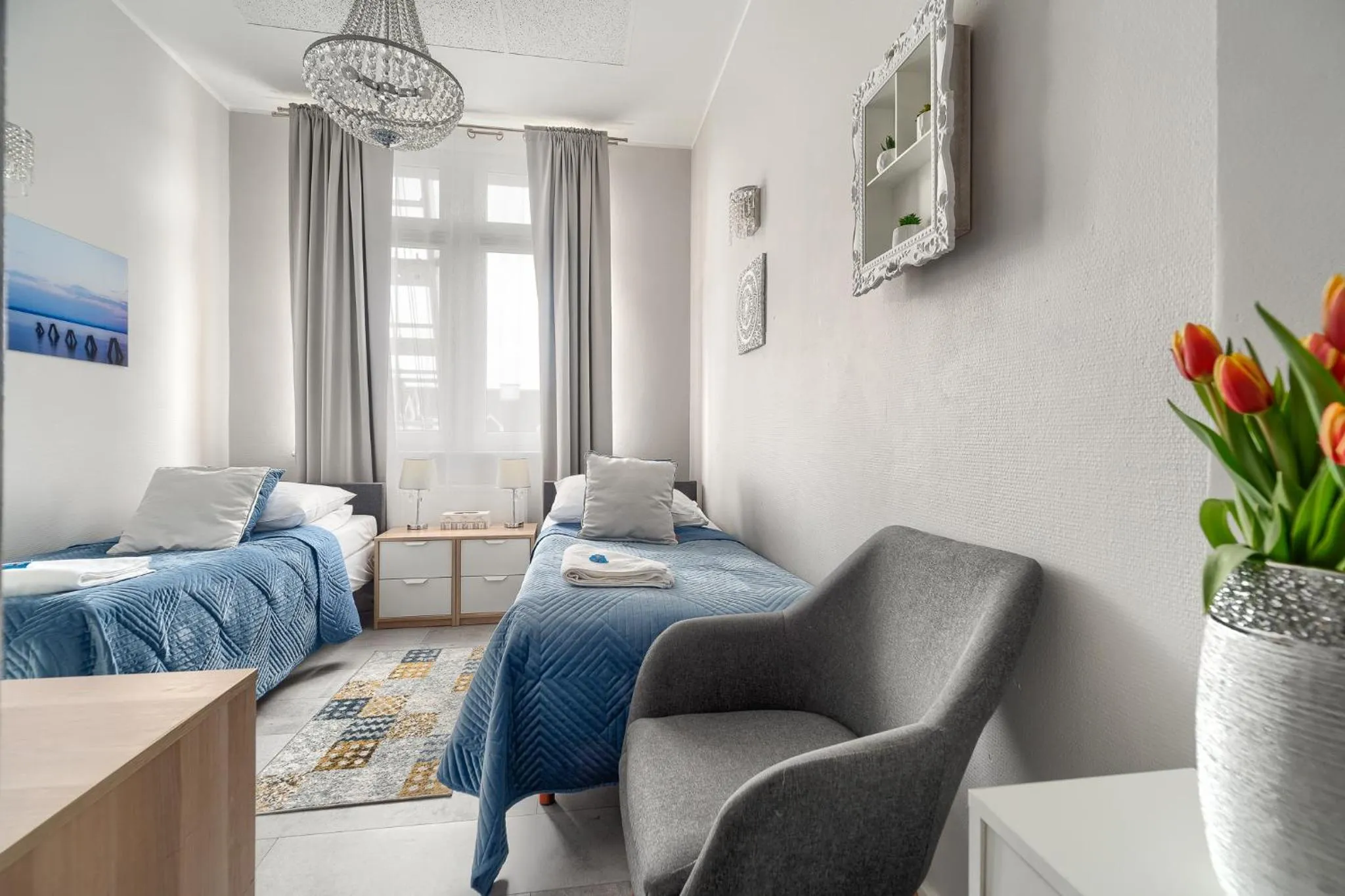 Bed in Stawa Villa & Apart