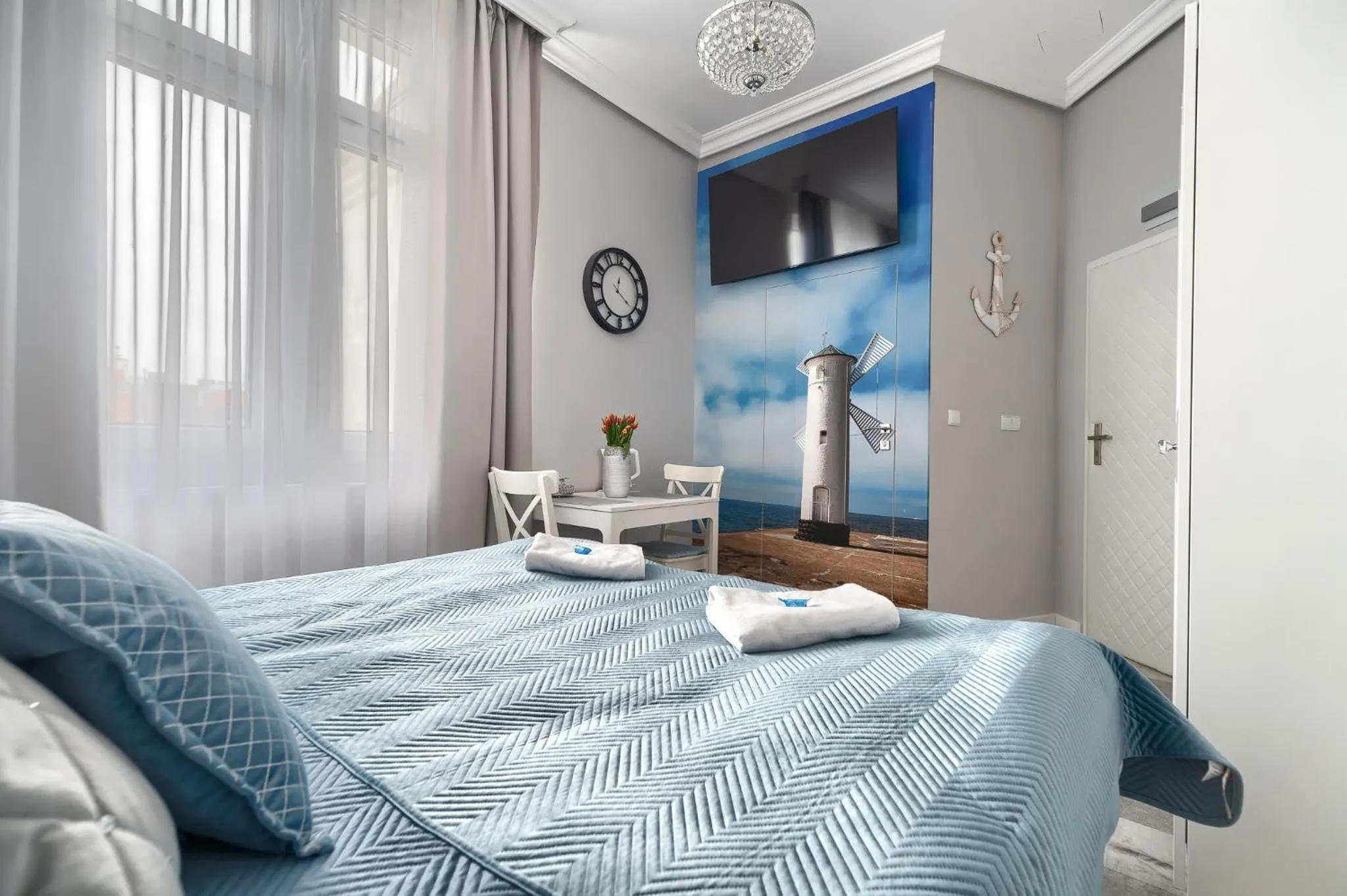 TV and multimedia, Bed in Stawa Villa & Apart