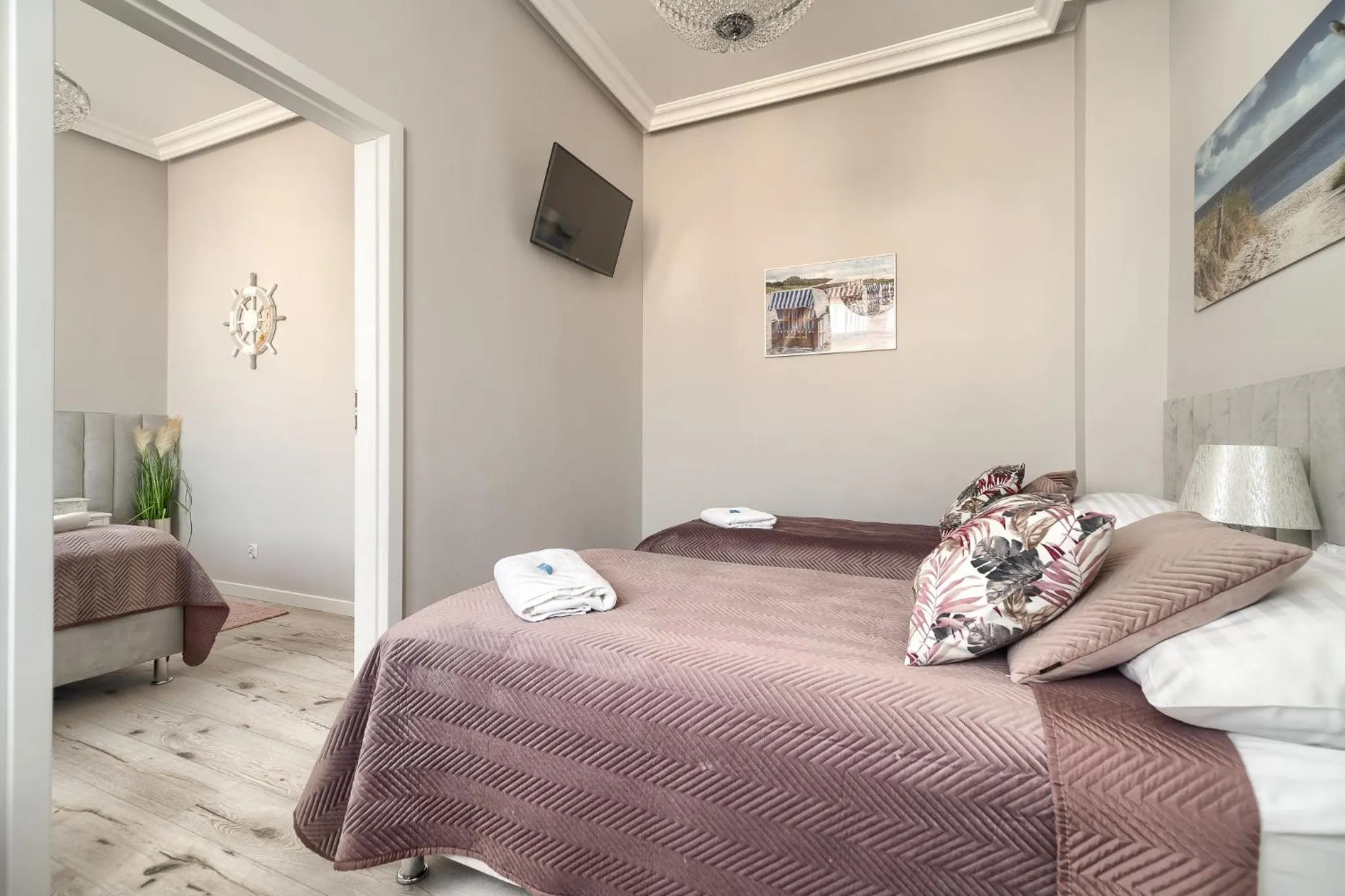 Bed in Stawa Villa & Apart