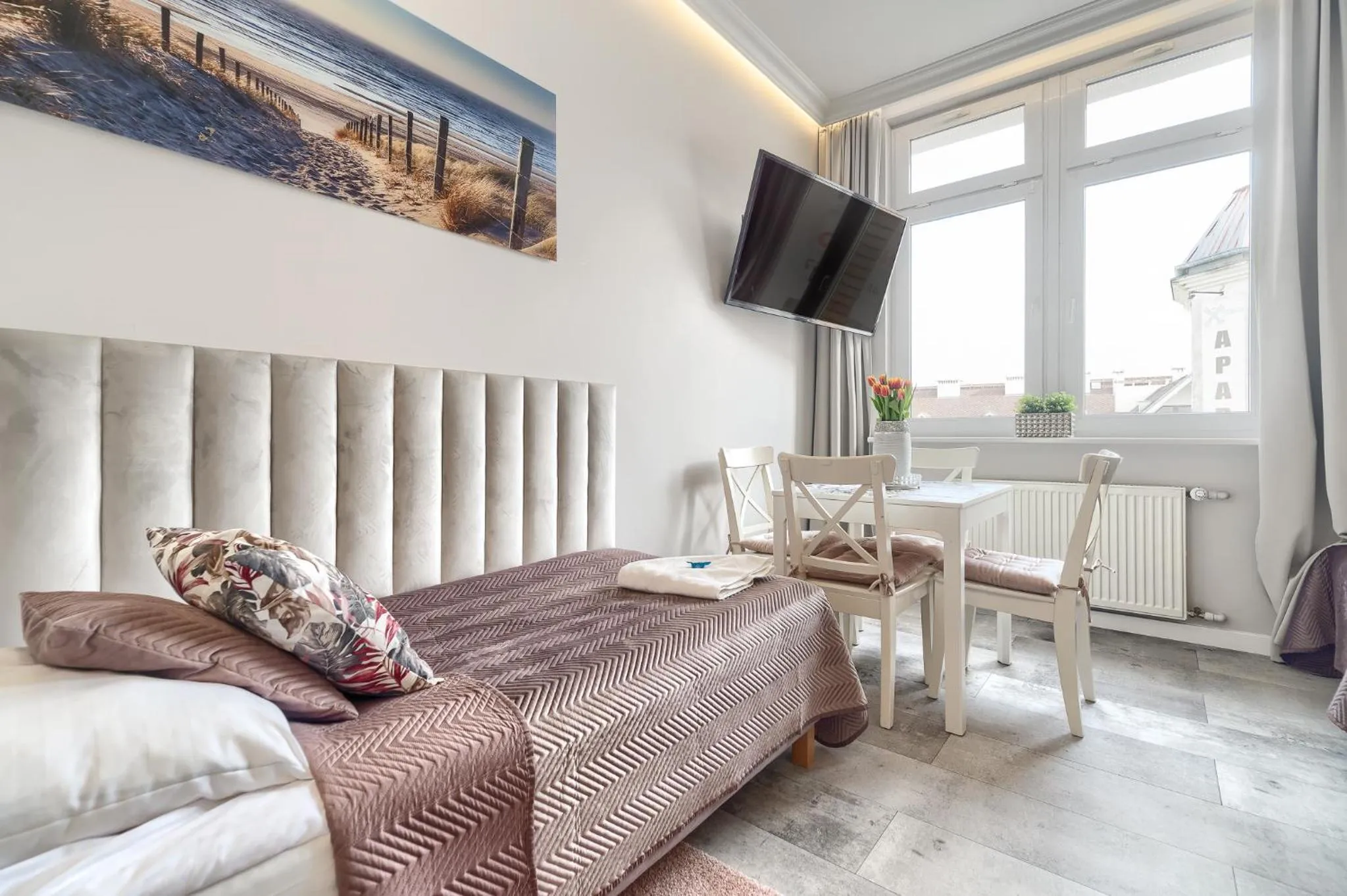 Bed in Stawa Villa & Apart