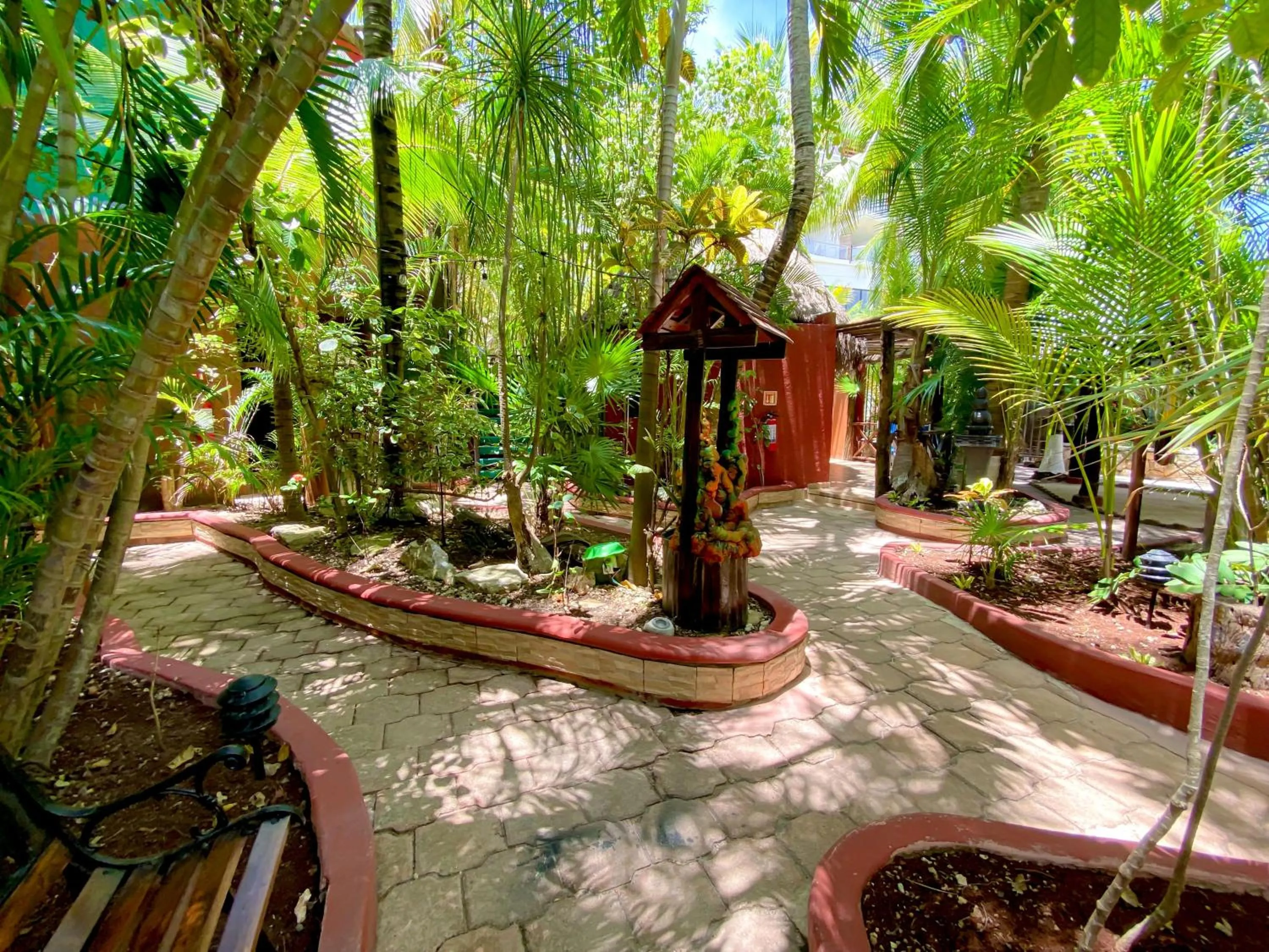 Garden view in Cocos Cabañas Playa del Carmen Adults Only