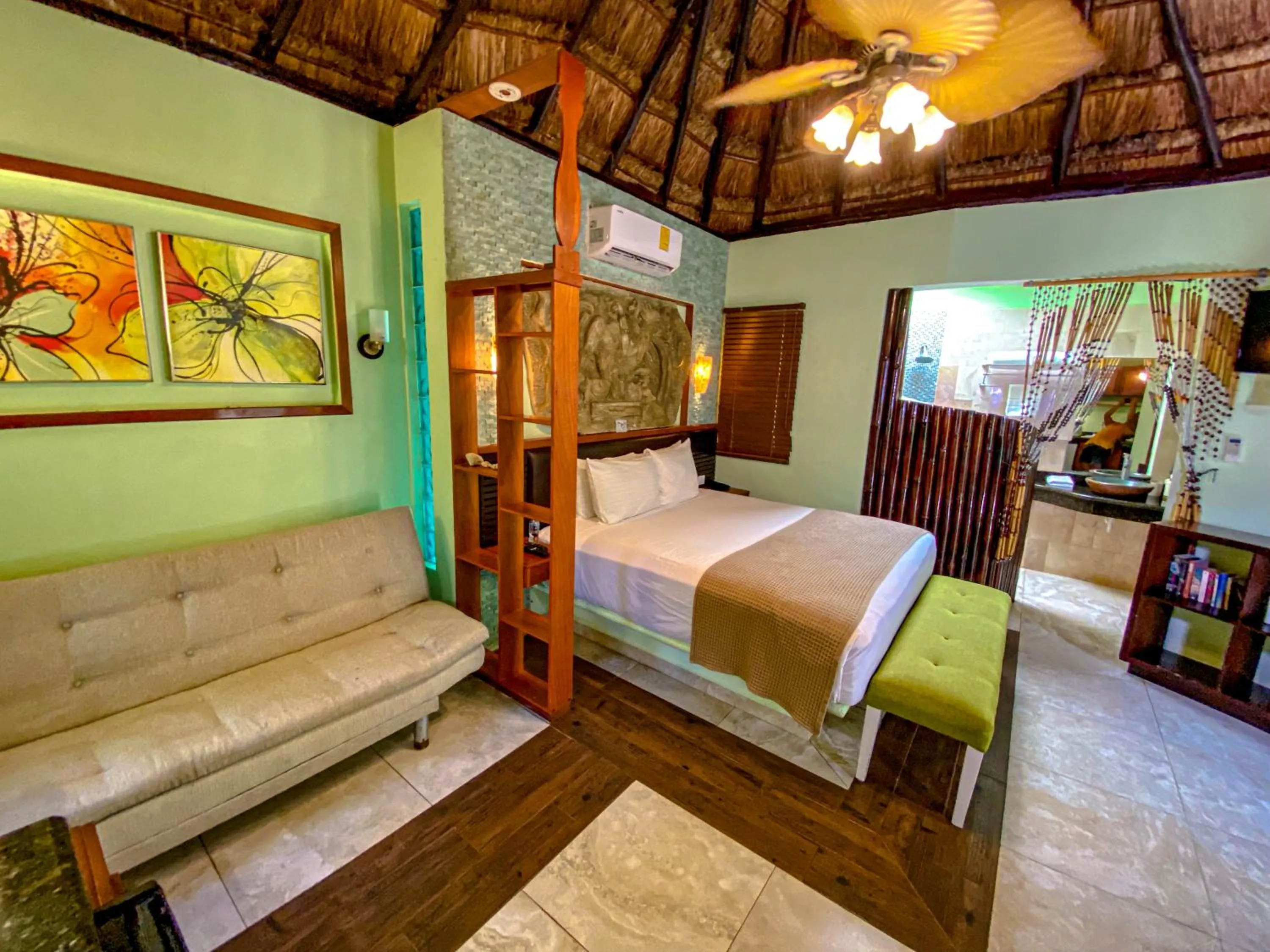 Bedroom, Bed in Cocos Cabañas Playa del Carmen Adults Only