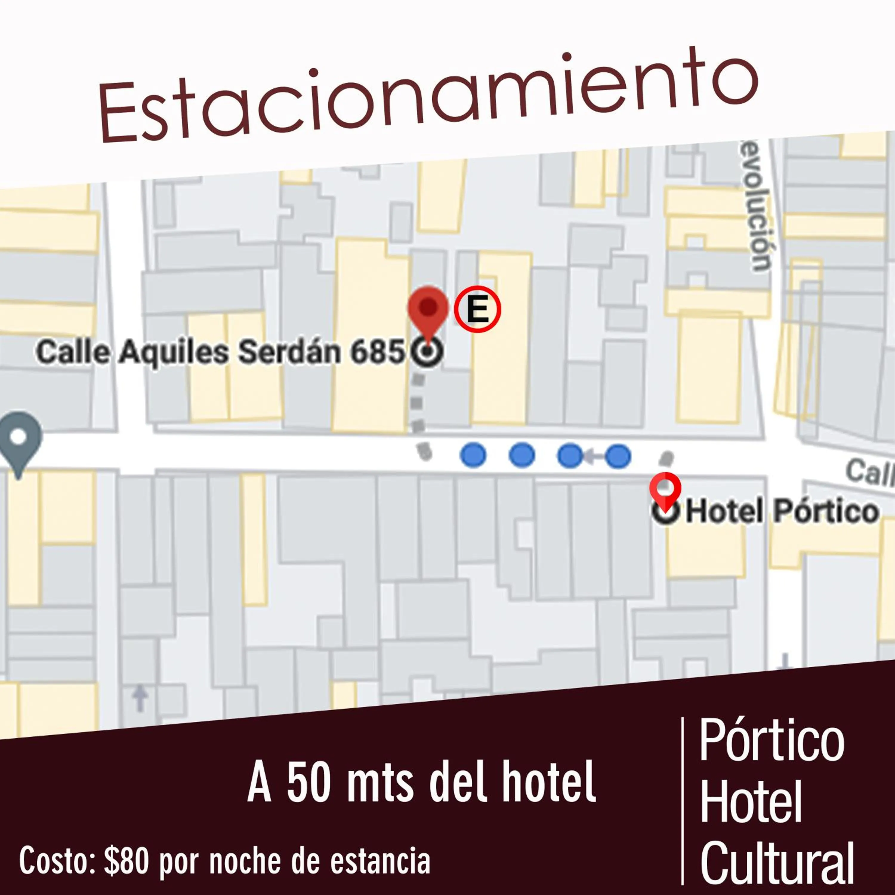 Parking in Pórtico Hotel & Galería