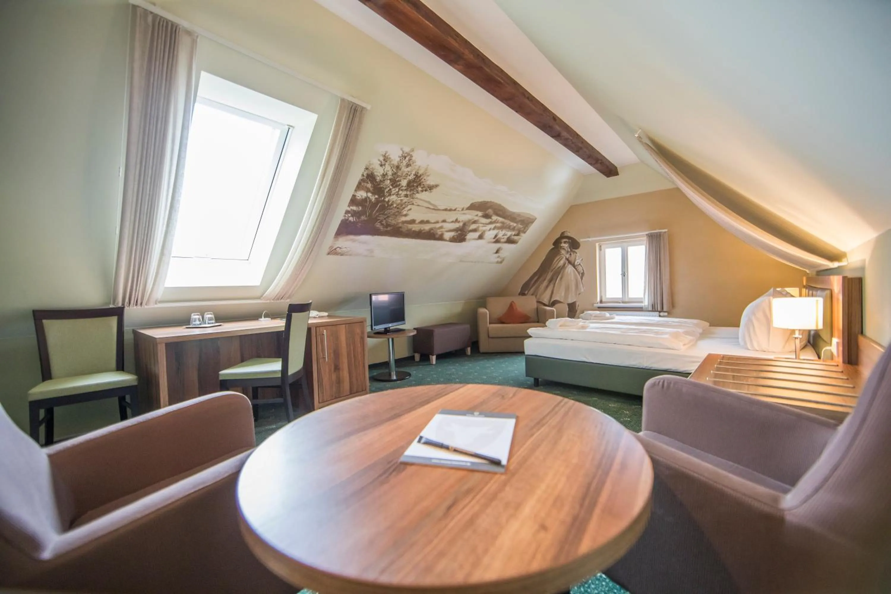 Bed in Hotel Saxenhof