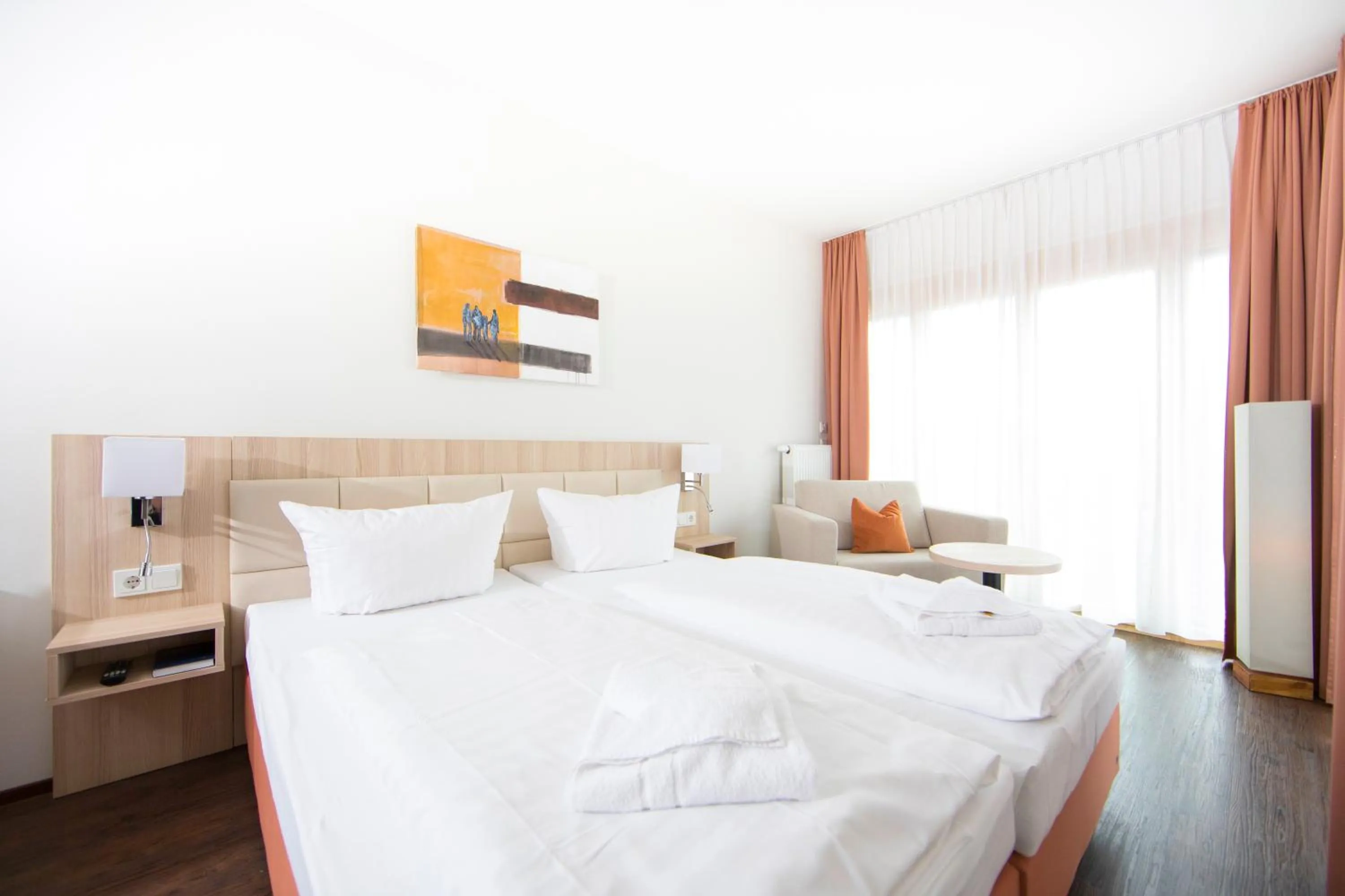 Bed in Hotel Saxenhof