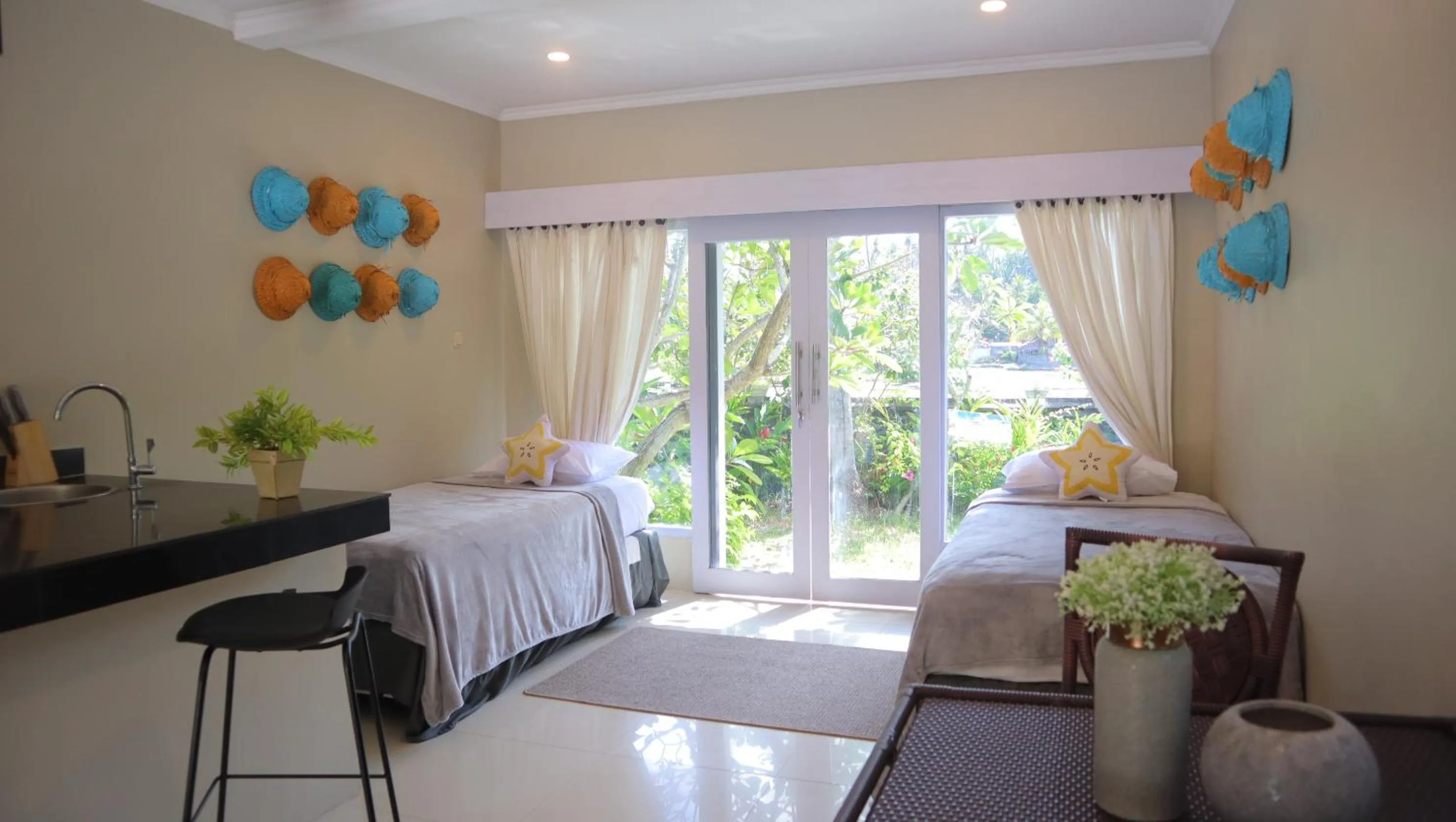 Bed in The Forty Eight Resort Candidasa