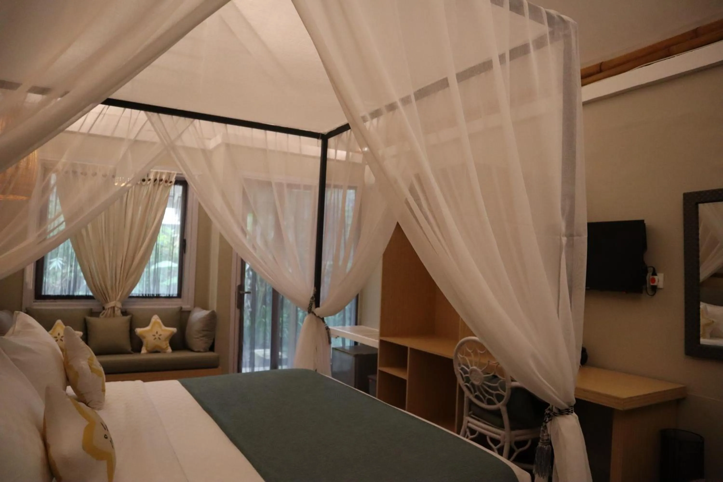 Bed in The Forty Eight Resort Candidasa