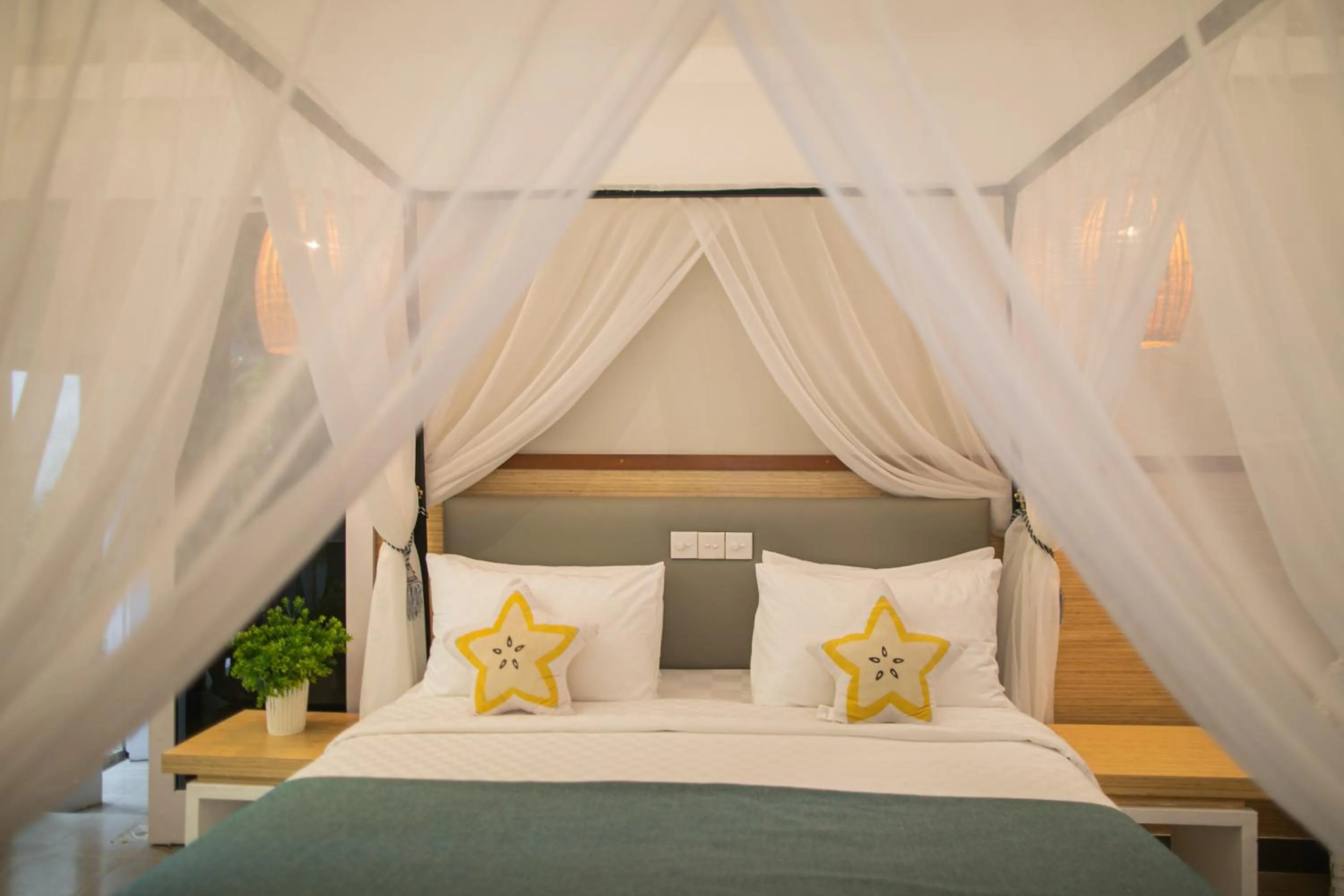 Bed in The Forty Eight Resort Candidasa