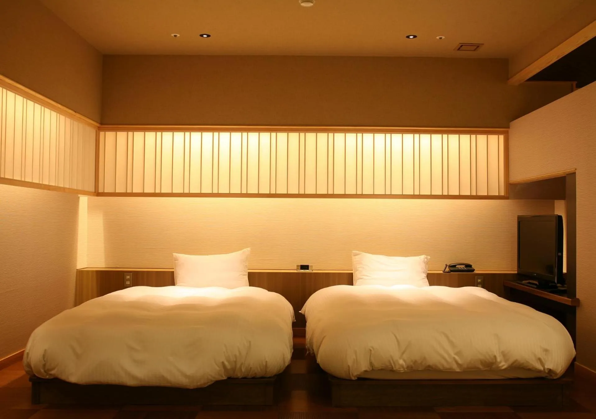 Bed in Hotel New Awaji