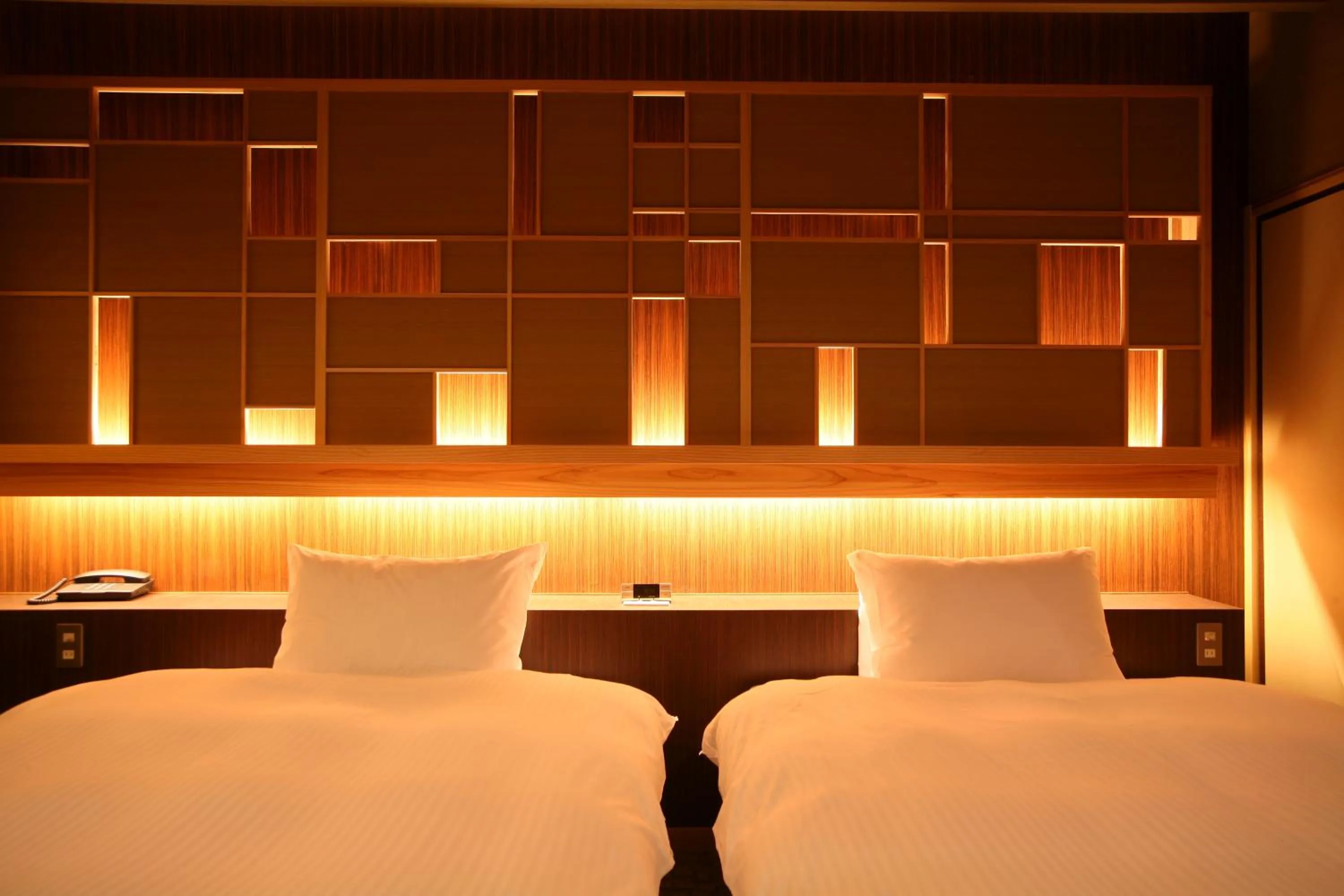 Bed in Hotel New Awaji