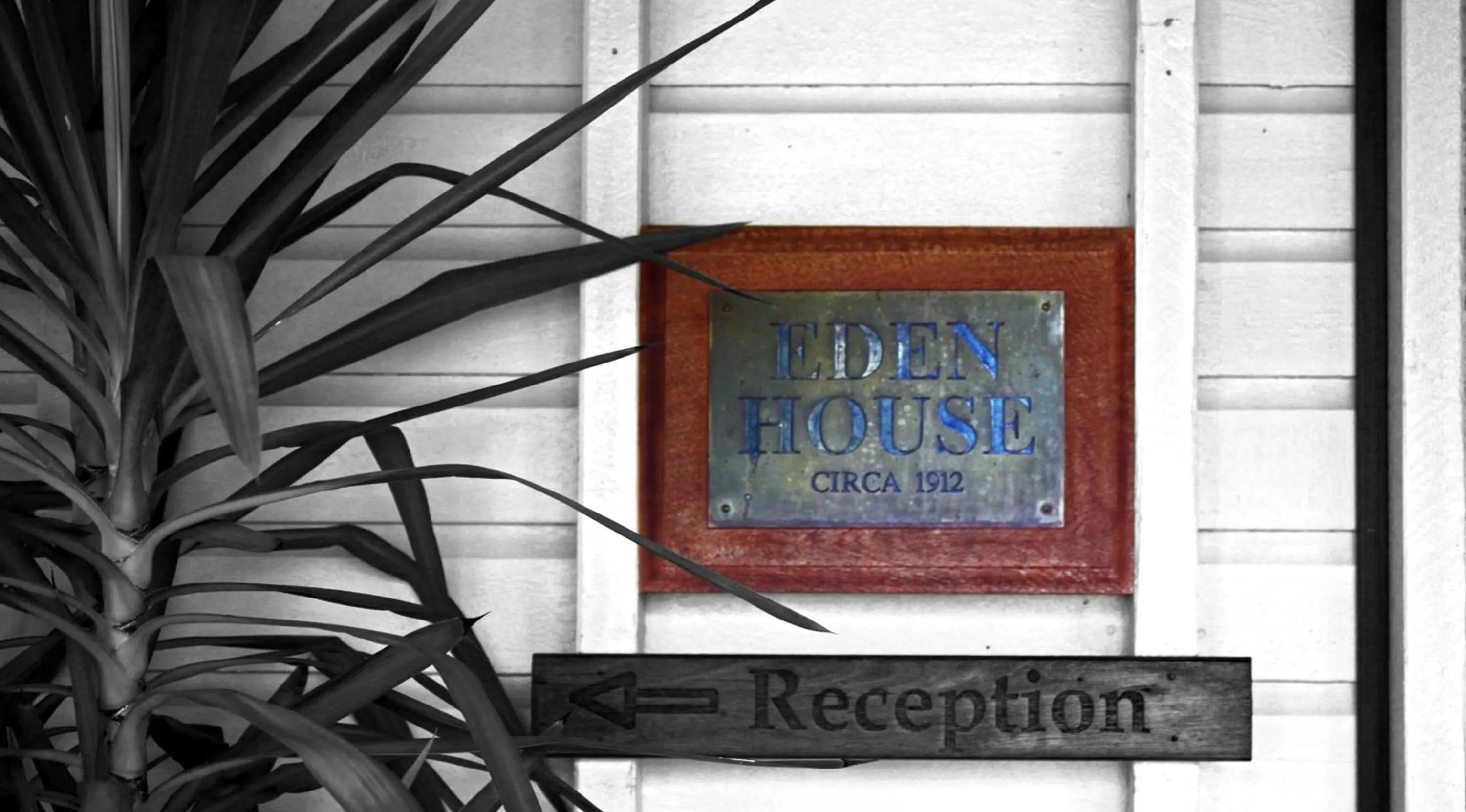 Decorative detail in Eden House Retreat