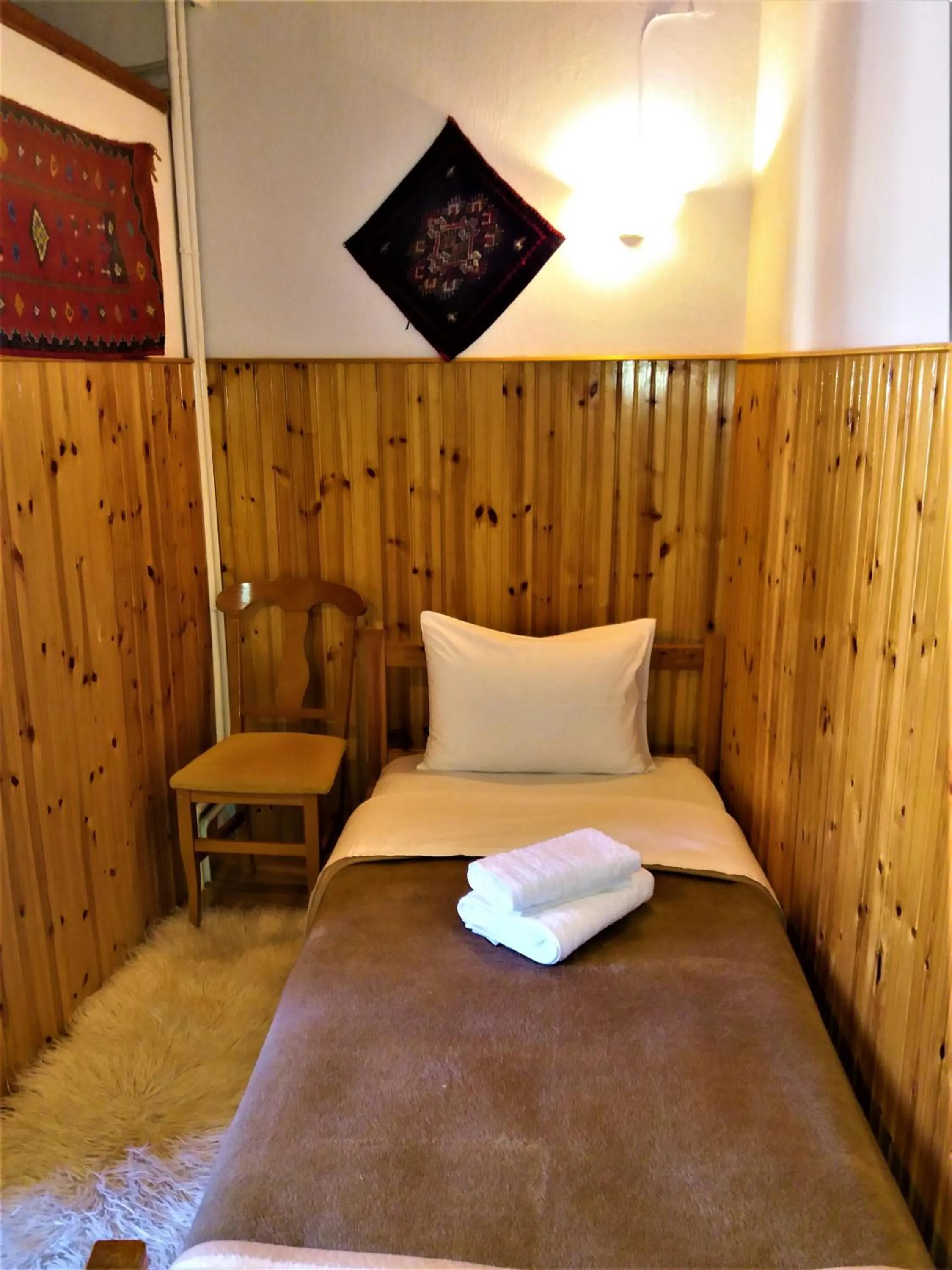 Bed in Hotel Acropolis Metsovo