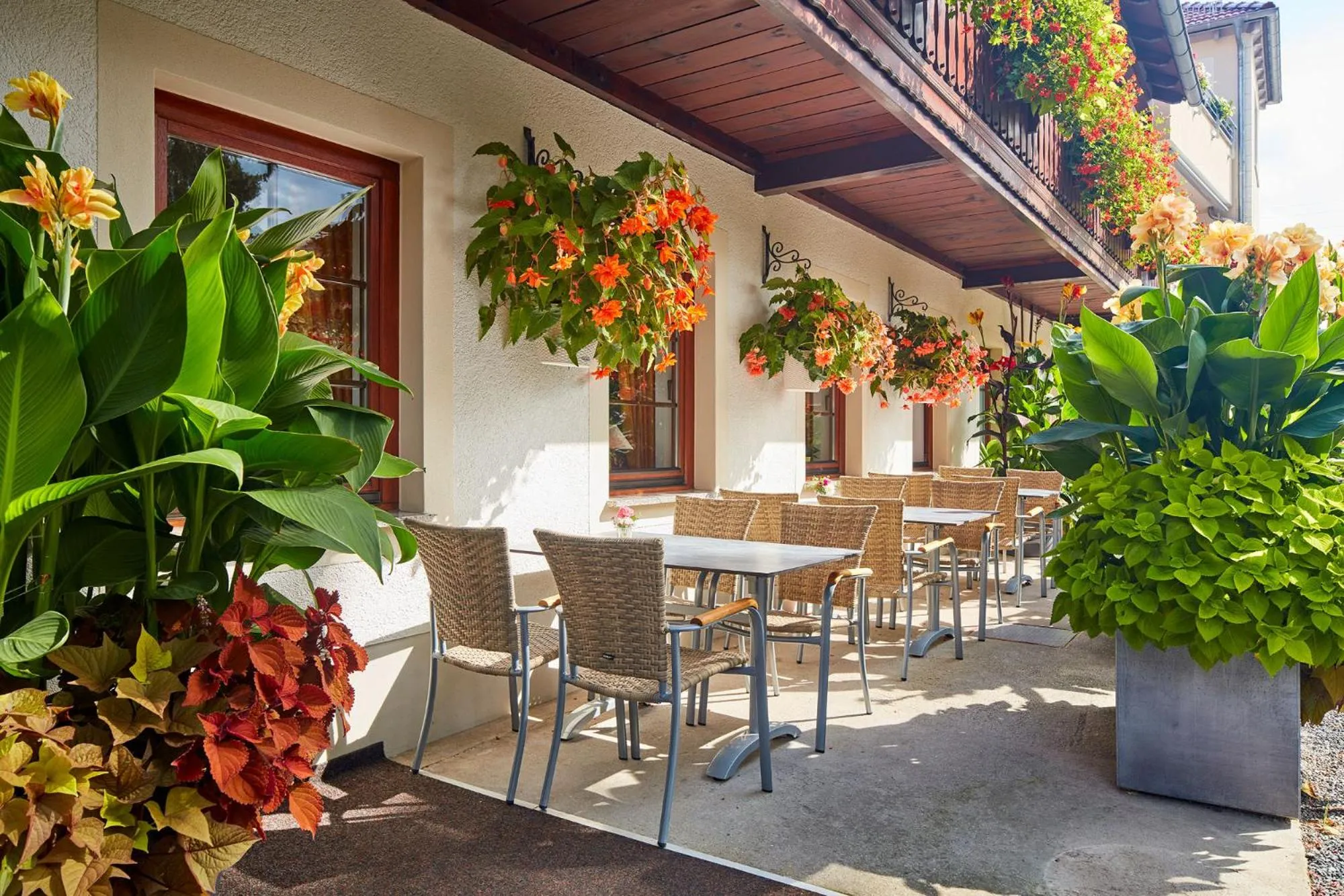 Balcony/Terrace in Hotel garni Sonnenhof