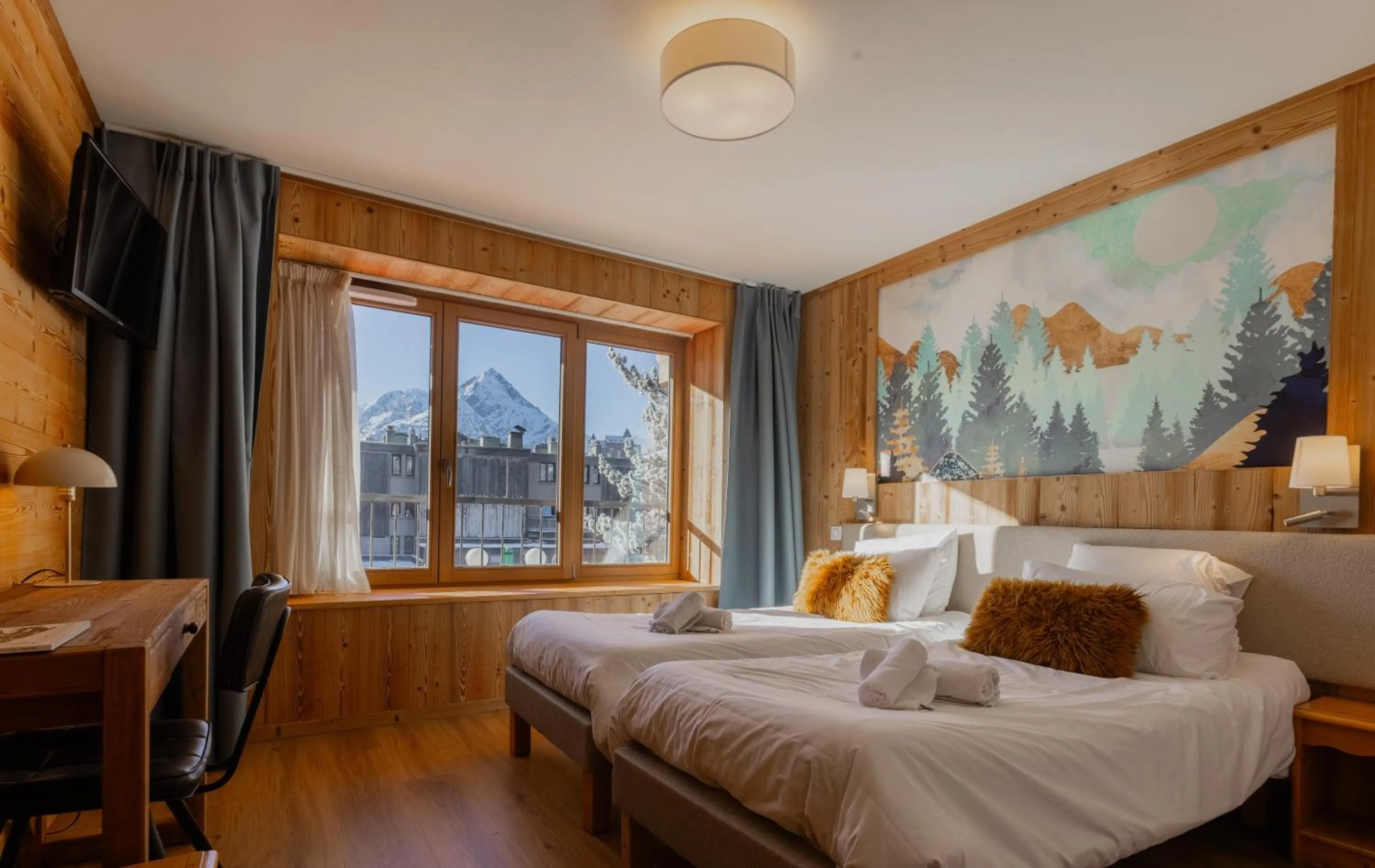 Bedroom, Bed in Hotel le Sherpa