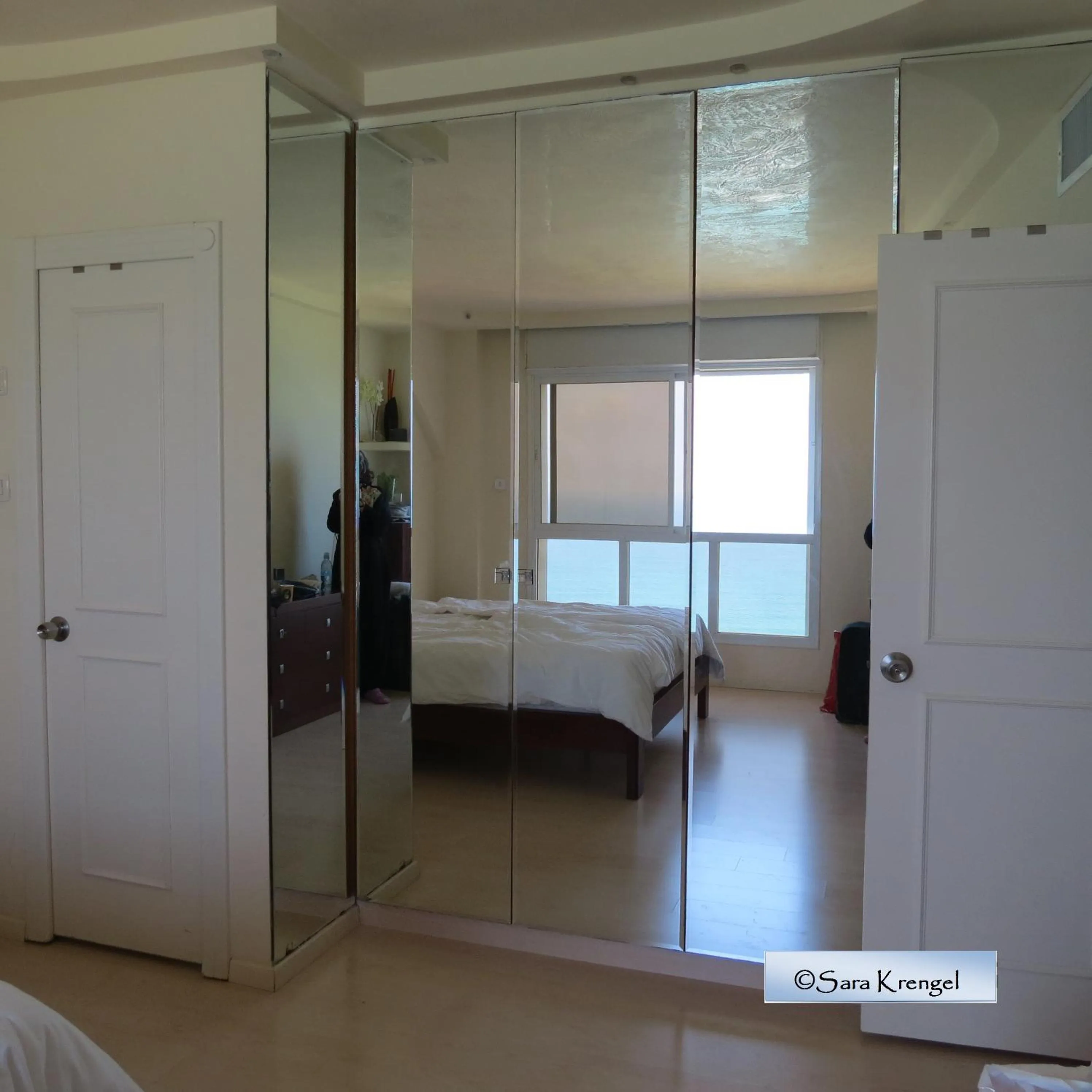 Bed in Nitza Seaview Apartments