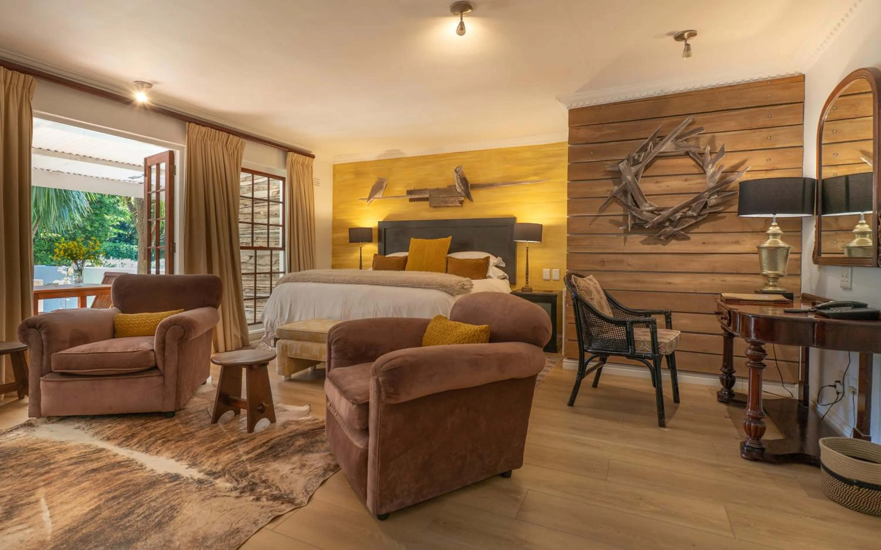 Bedroom in Silvermist Organic Wine Estate