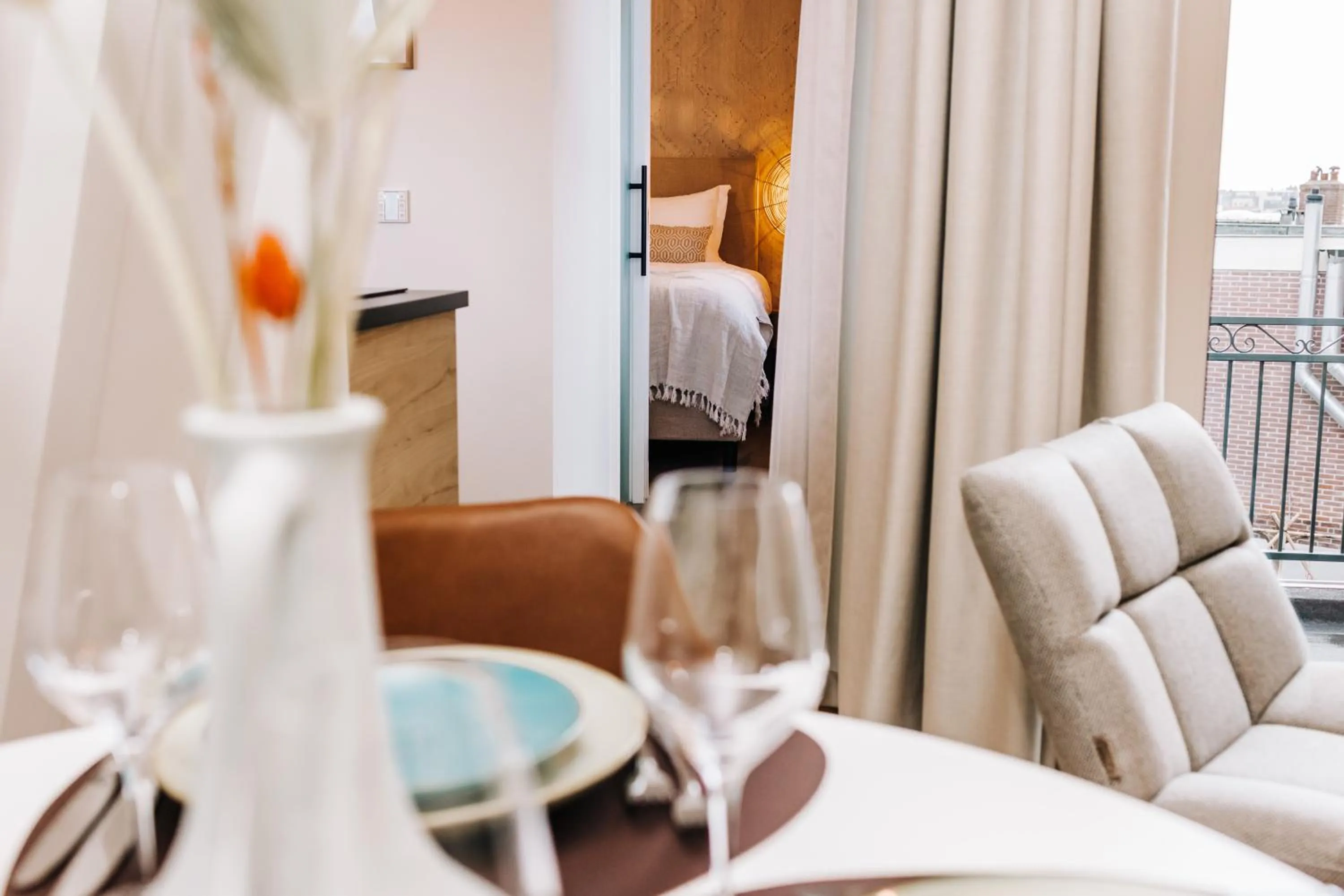 Decorative detail, Bed in Boutique hotel Margretha