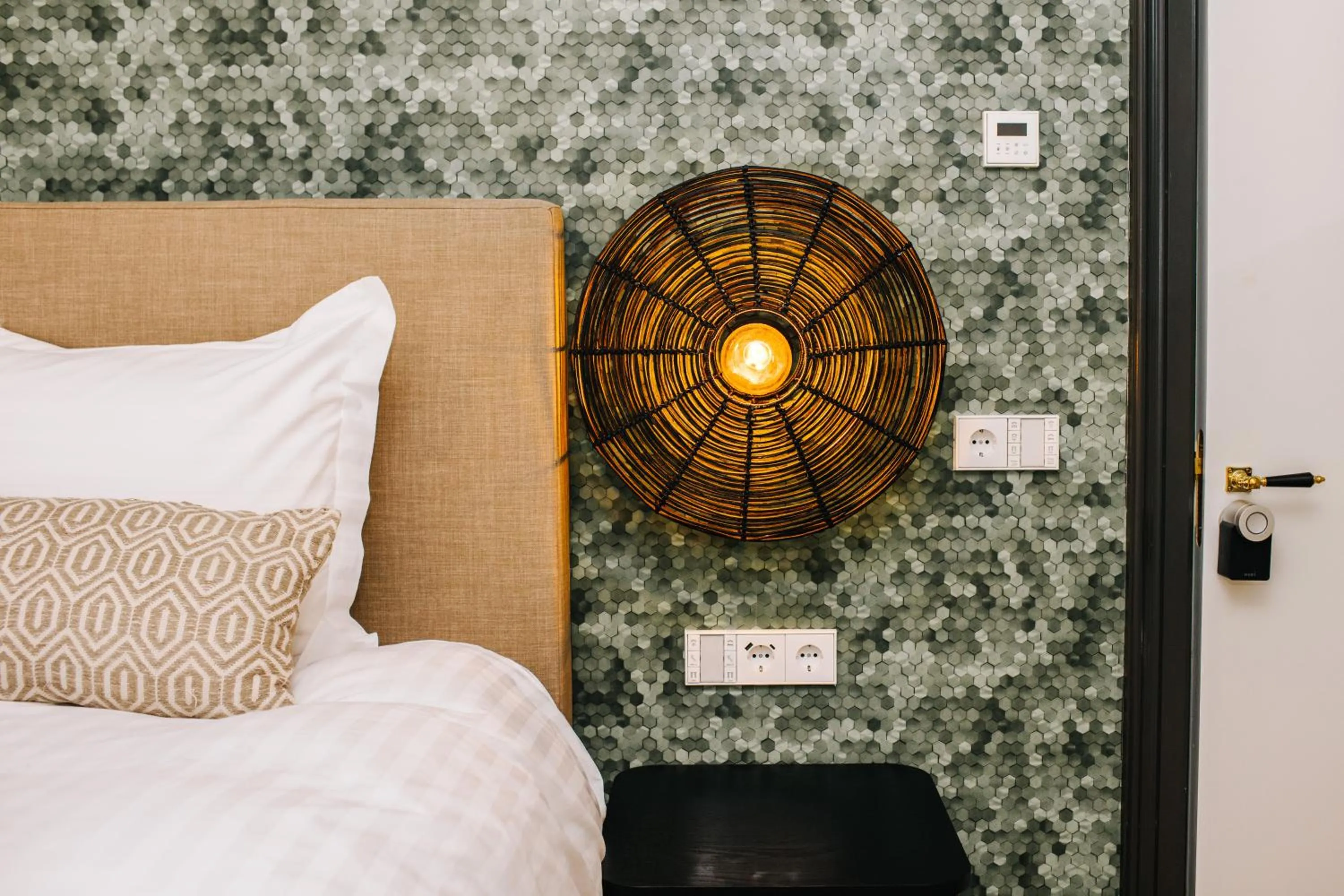 Decorative detail, Bed in Boutique hotel Margretha