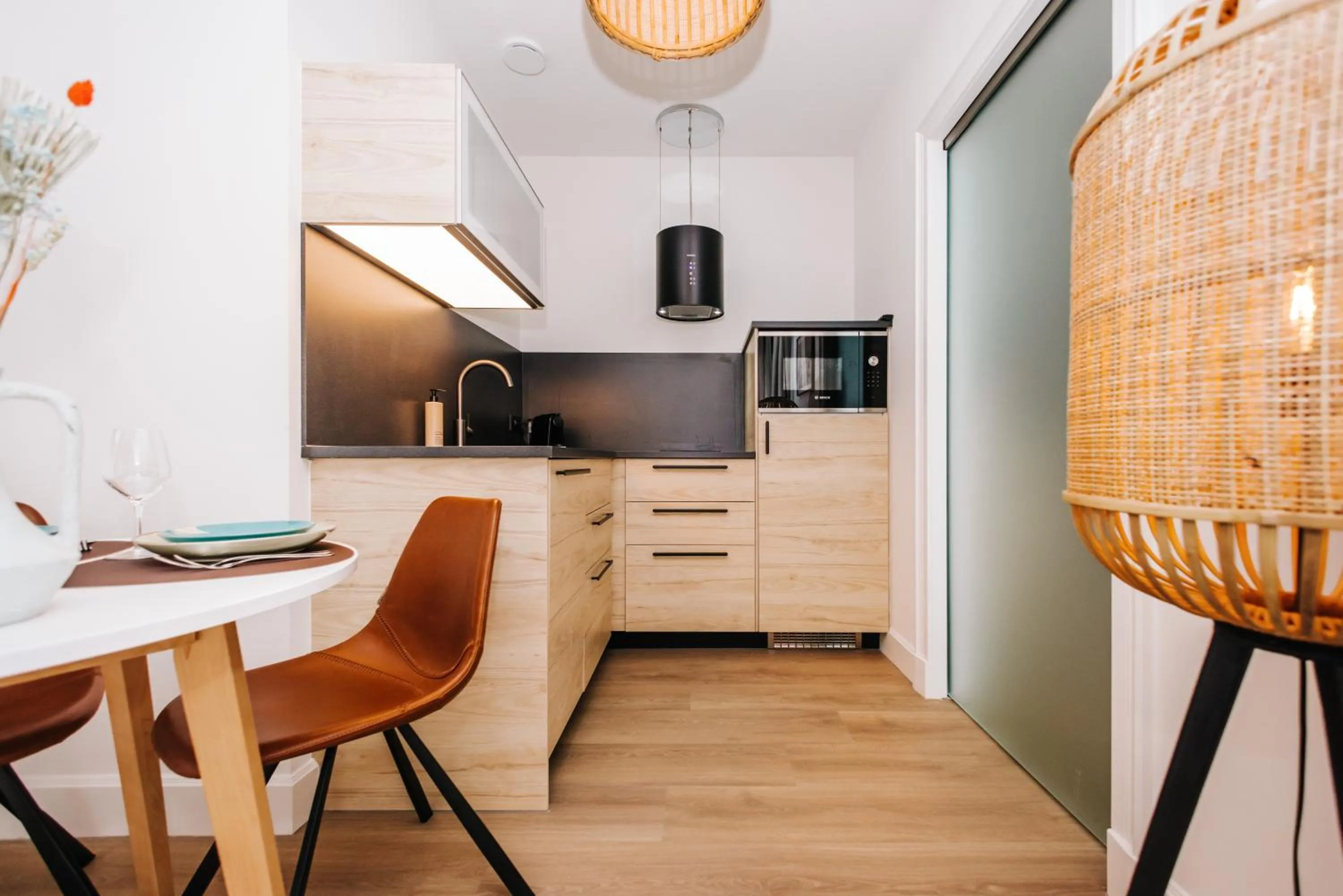 Kitchen or kitchenette in Boutique hotel Margretha