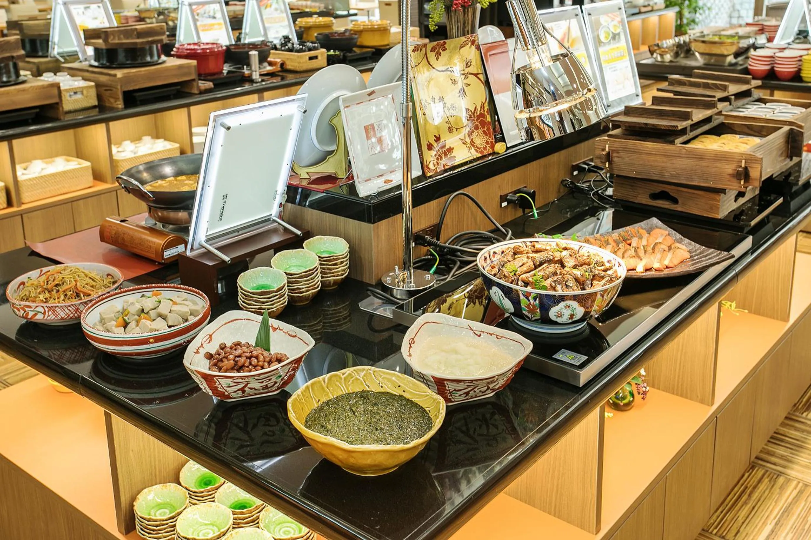 Buffet breakfast in Hotel Hokke Club Fukuoka