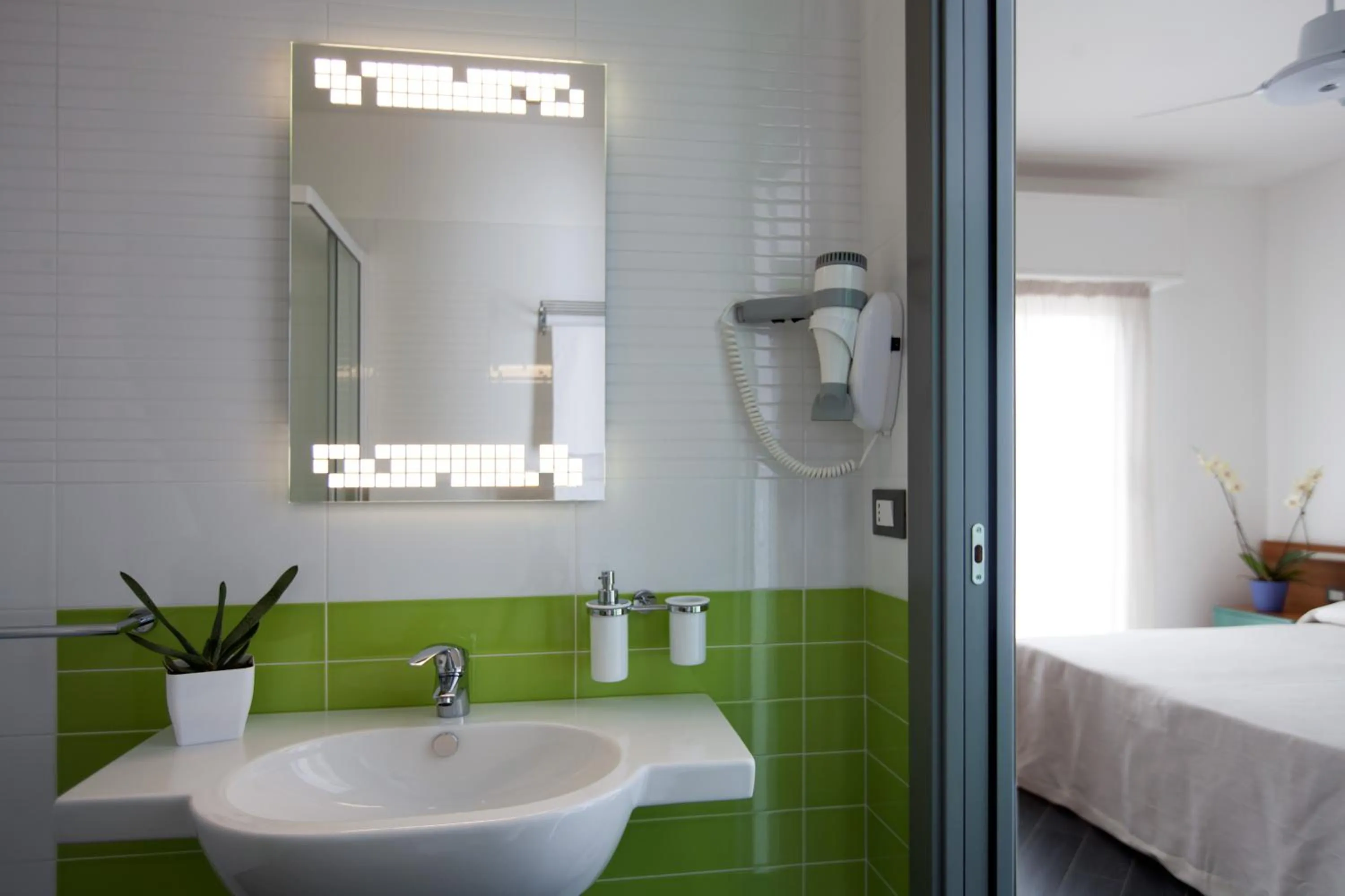 Bed in Hotel Liliana