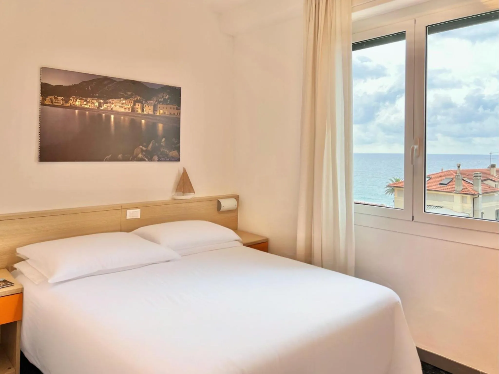 Bed in Hotel Liliana