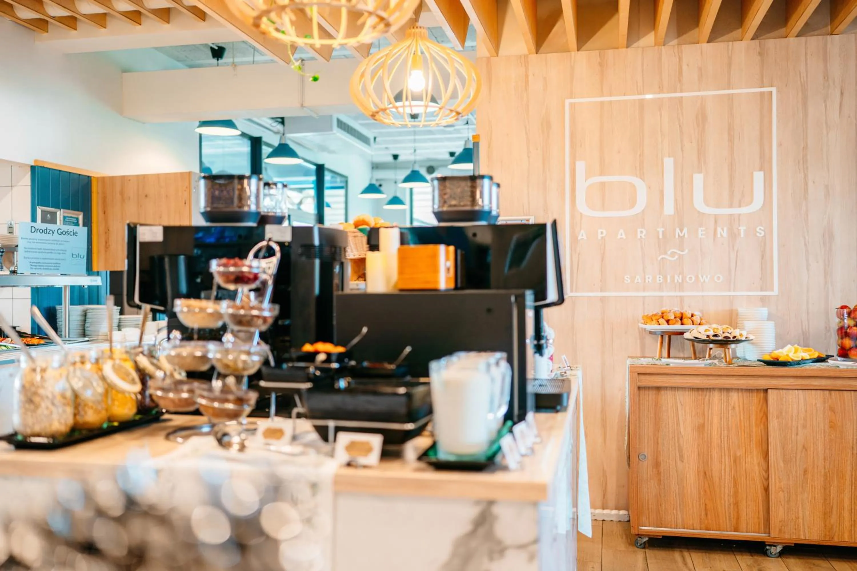 Buffet breakfast in Blu Apartments