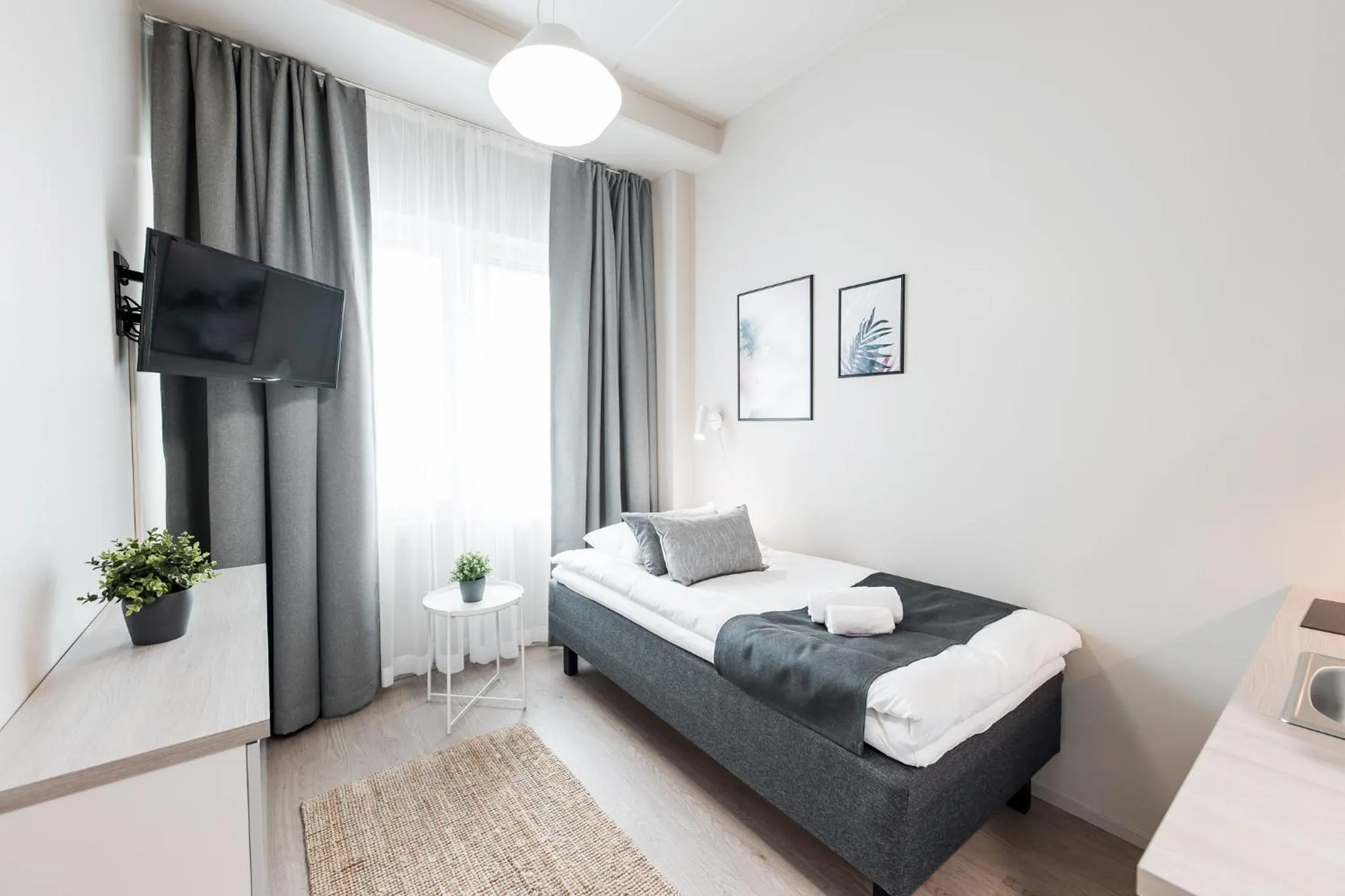 Bedroom, Bed in Forenom Aparthotel Vantaa Tikkurila