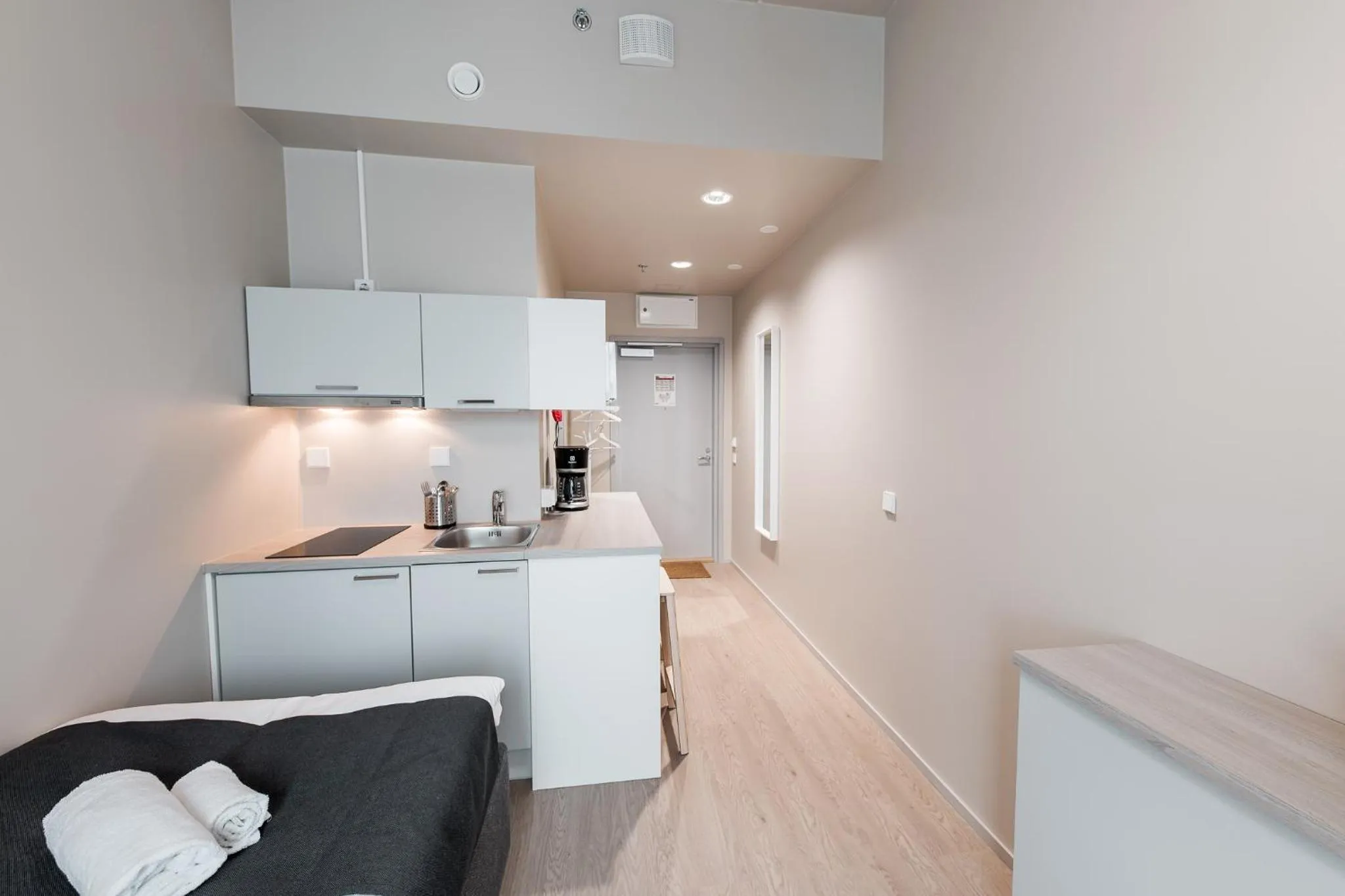 Bedroom in Forenom Aparthotel Vantaa Tikkurila