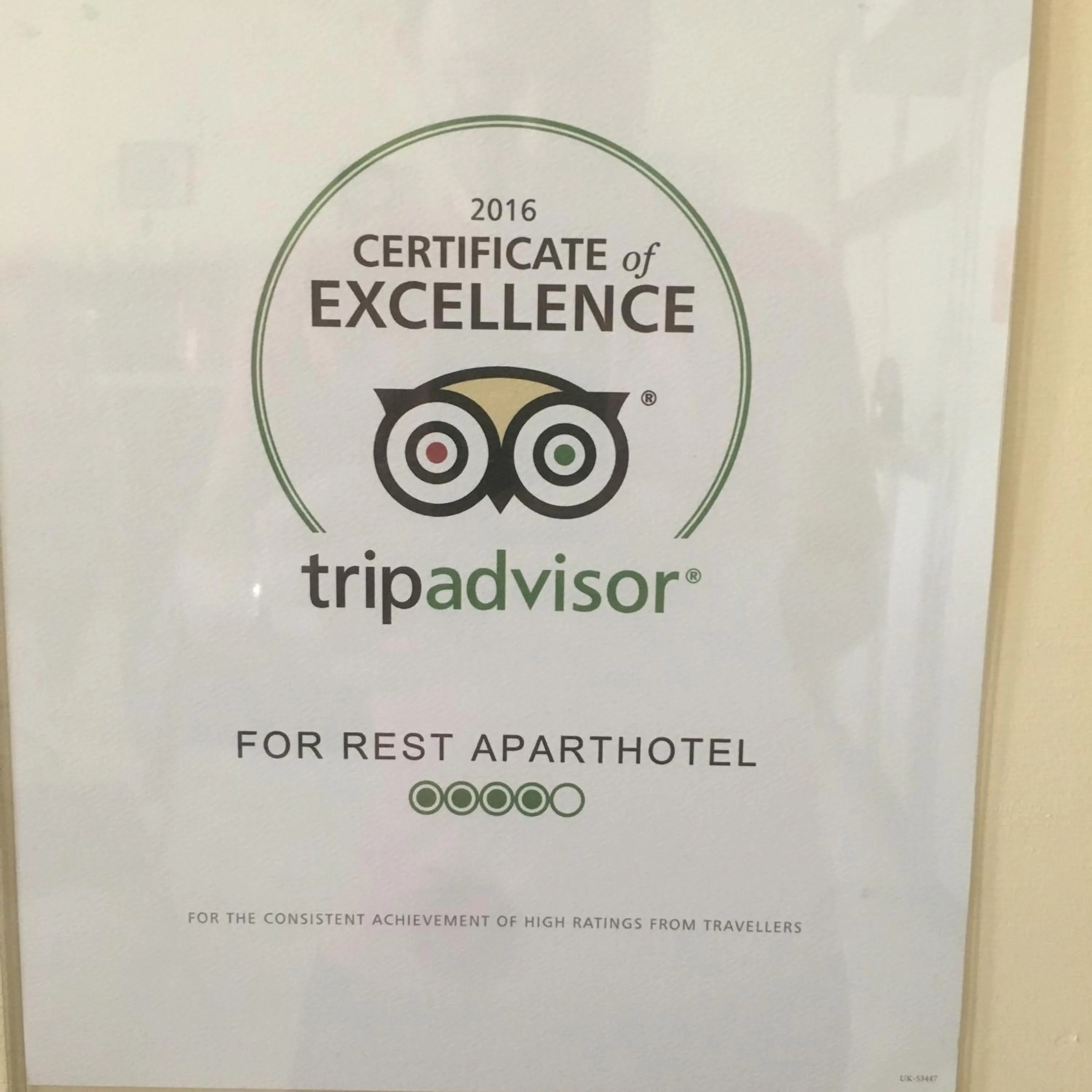 Logo/Certificate/Sign in For Rest Aparthotel