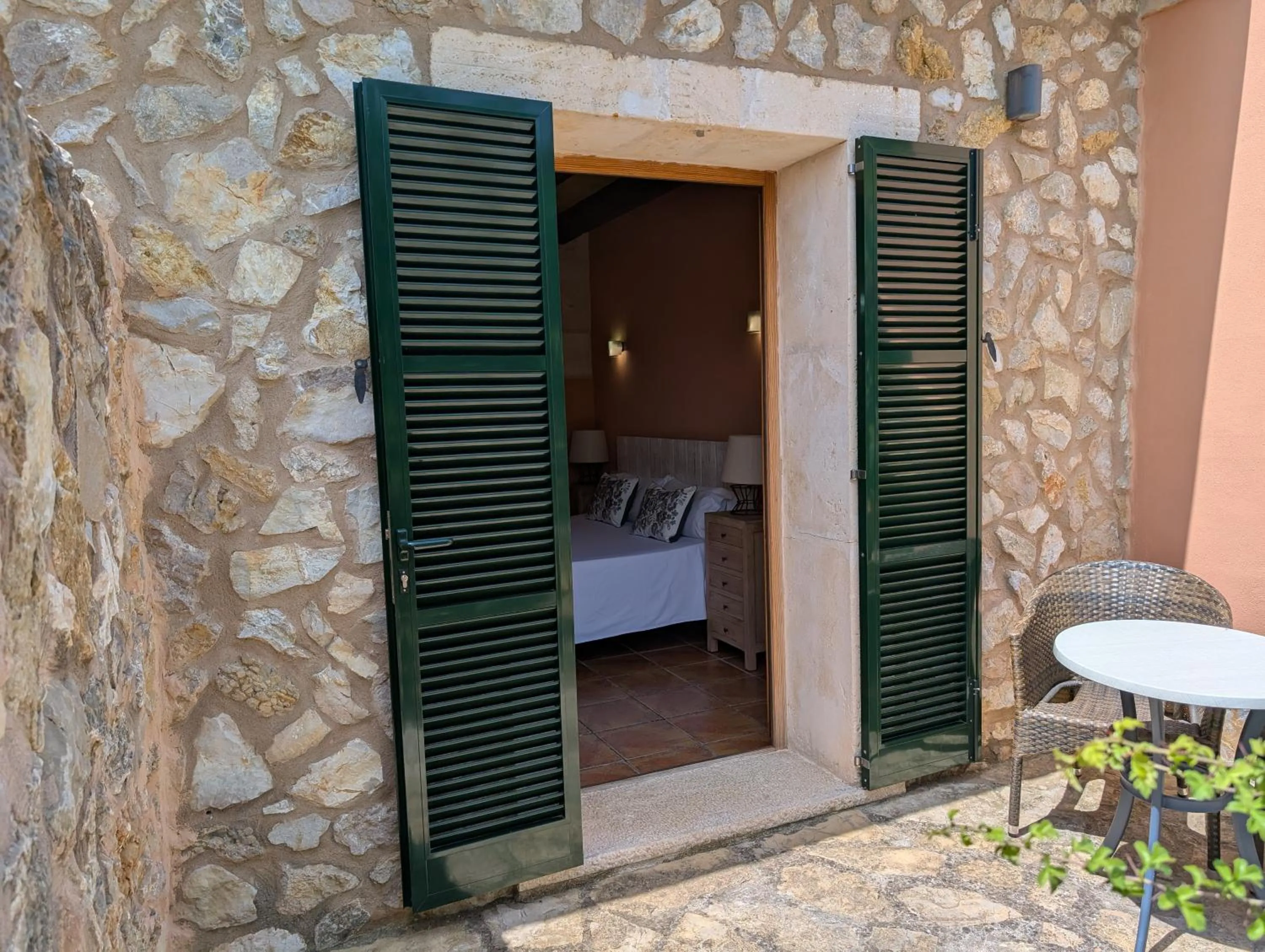 Balcony/Terrace, Bed in Finca - Agroturisme Sa Parellada