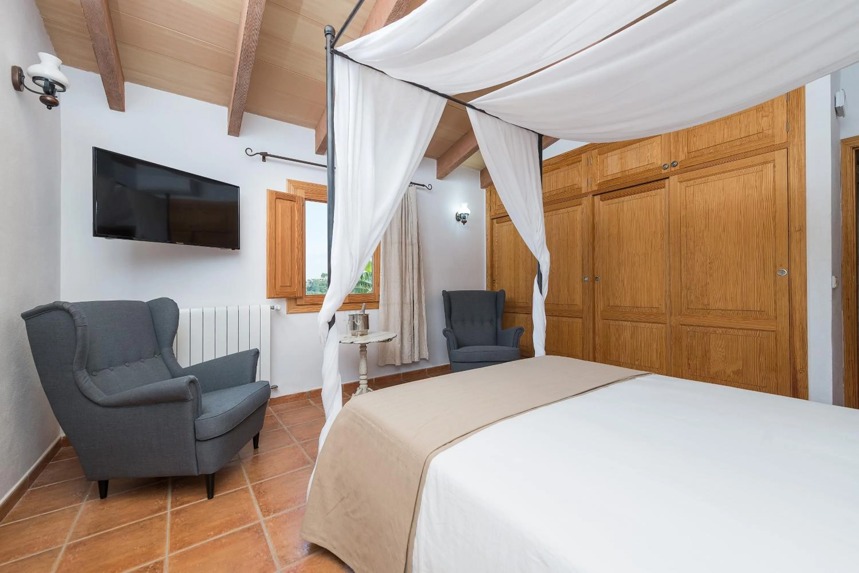 Bedroom, Bed in Finca - Agroturisme Sa Parellada