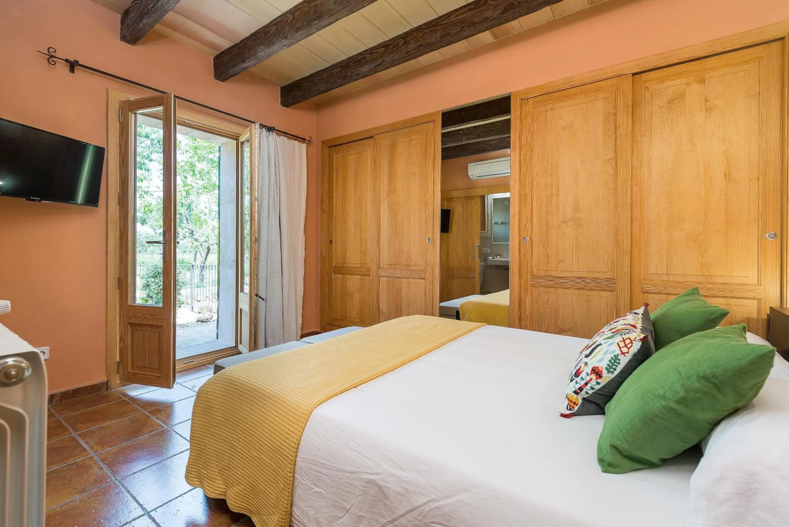 Bedroom, Bed in Finca - Agroturisme Sa Parellada