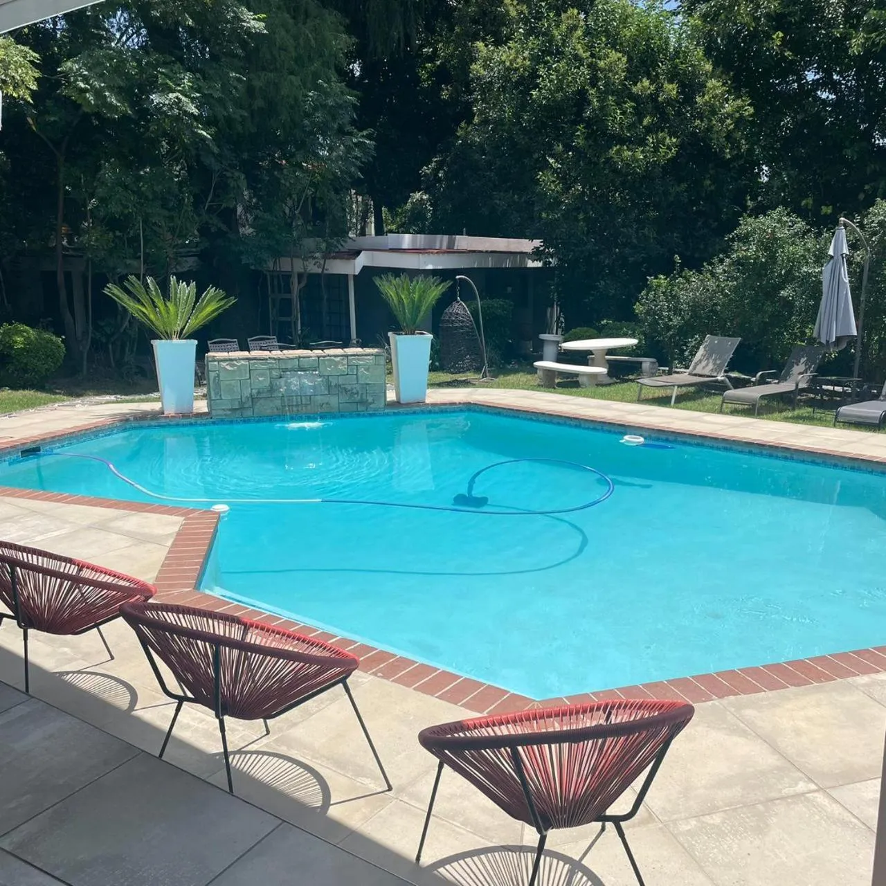 Pool view in Marion Lodge